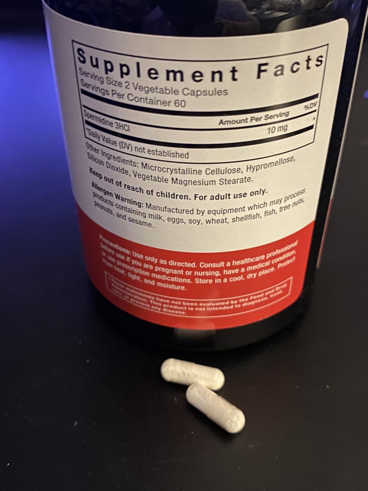 Force Factor Spermidine Supplements for Women & Men | Antioxidants Supplement for Longevity & Cellular Health, Vegan, No Gelatin, Non-GMO, 120 Capsules customer photo 1
