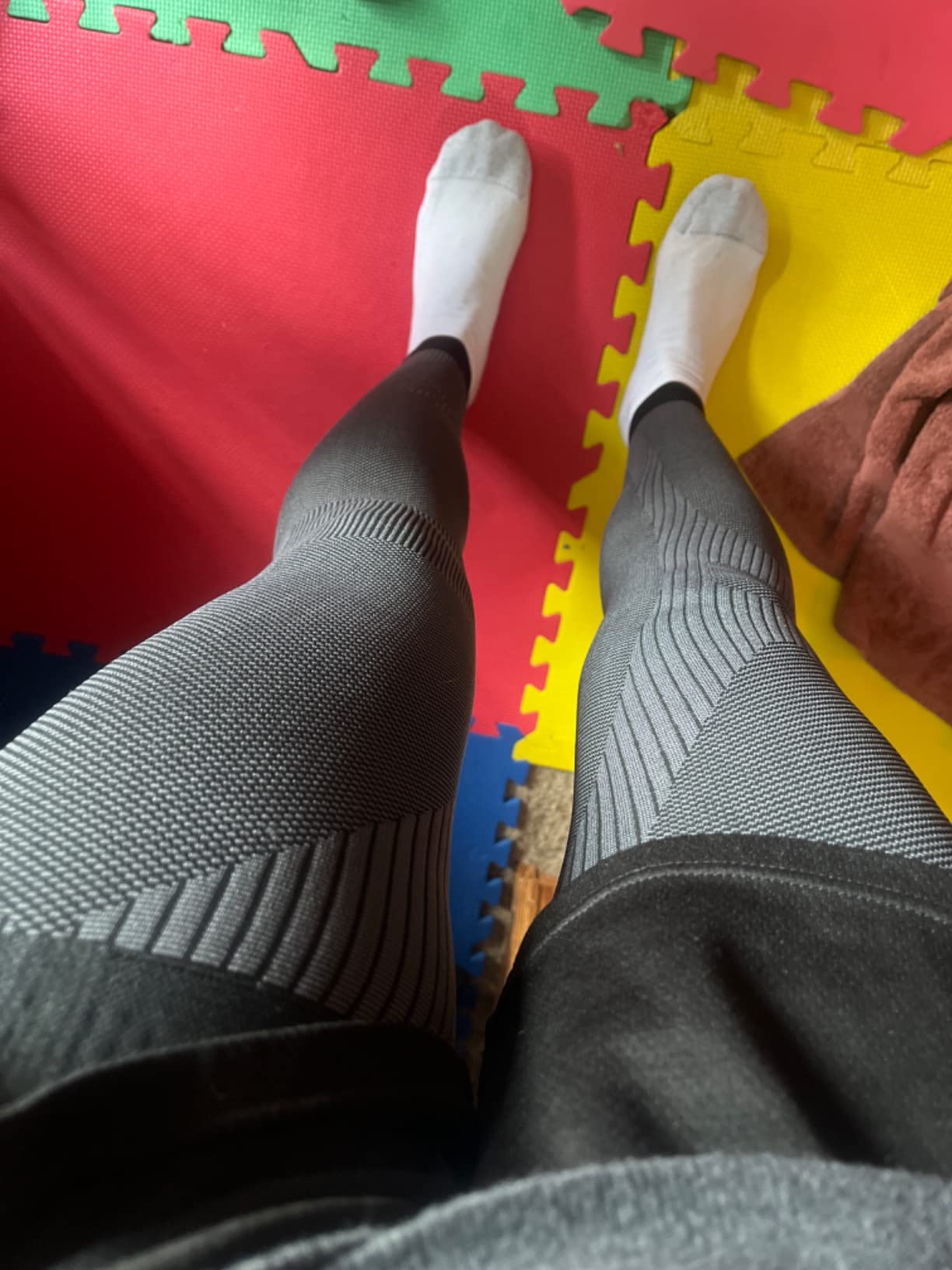KEKING Full Leg Compression Sleeves, 20-30mmHg Graduated, Unisex, Running customer photo 2