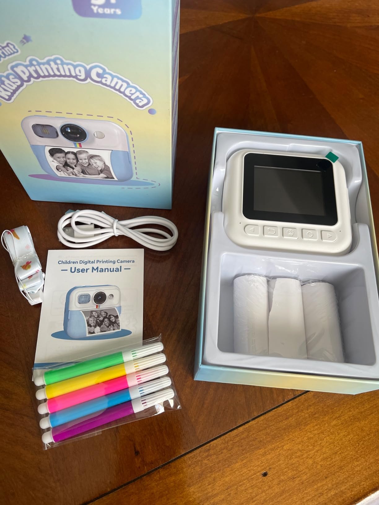 Kids Instant Print Camera, Christmas Birthday Gifts for Girls Boys Purple | Children Digital Camera with 32GB Card, Game, Music, 1080P Video Kids Print Camera, 3-10 Year Old Girls Portable Kids Toys customer photo 2