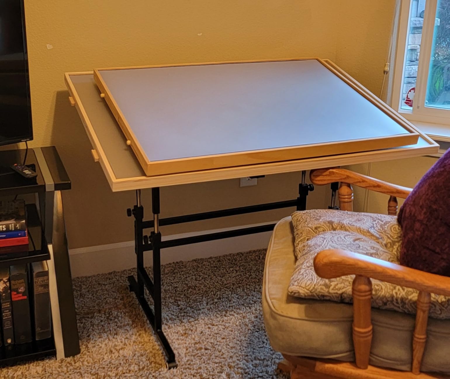 BuilderButler Puzzle Table 1500 Pieces with Wheels, Drawers & Cover, 33.58