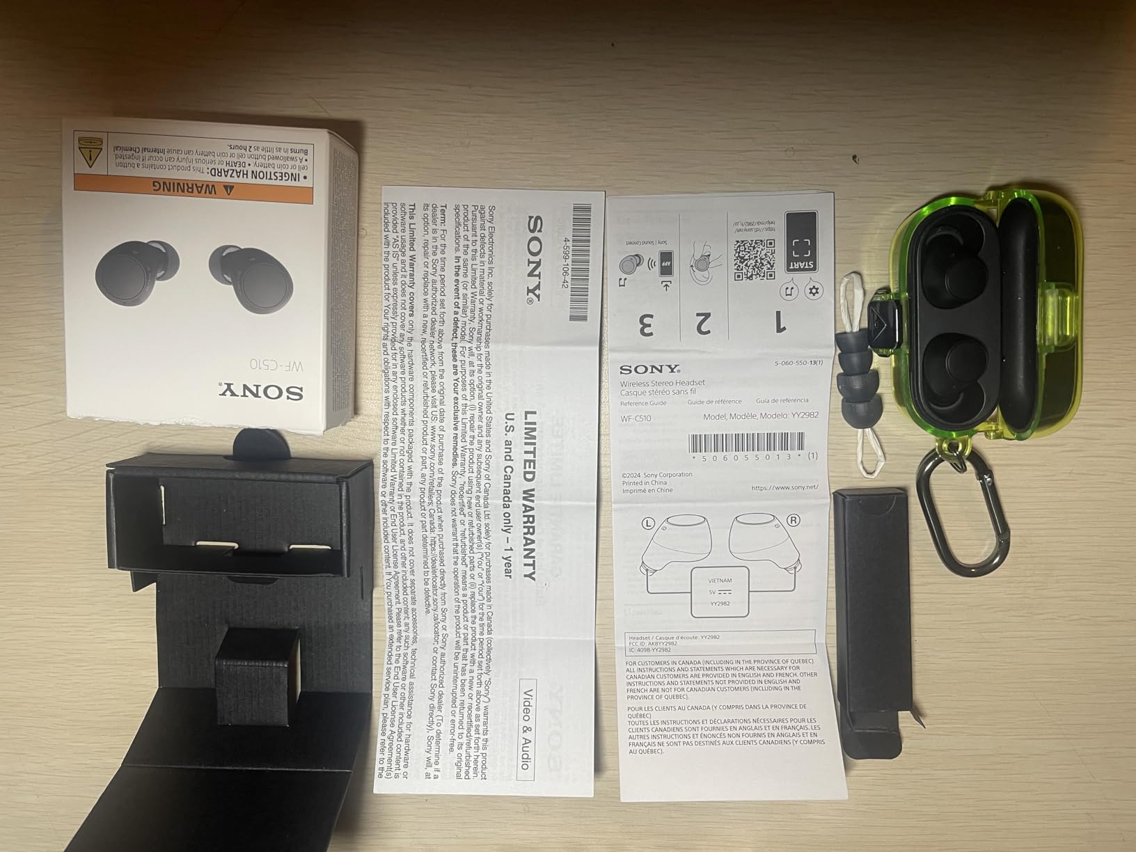 Sony WF-C510 Truly Wireless Bluetooth Earbud Headphones, Black | Comfortable & Compact Fit, Up to 22 Hours of Battery, Multipoint Connection, Ambient Sound Mode. IPX4 Water Resistant customer photo 1
