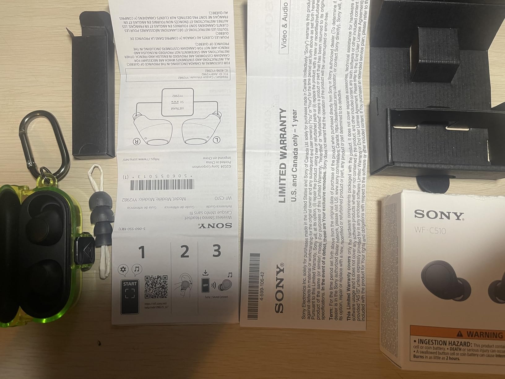 Sony WF-C510 Truly Wireless Bluetooth Earbud Headphones, Black | Comfortable & Compact Fit, Up to 22 Hours of Battery, Multipoint Connection, Ambient Sound Mode. IPX4 Water Resistant customer photo 2