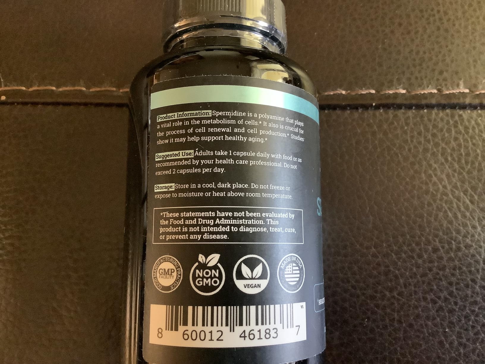 Black Forest Spermidine Supplement, 12mg per Serving - for Men and Women. | 1440mg Pure Spermidine, 4 Month Supply, 99% Purity, Advanced Formula to Support Cellular Health, Healthy Aging & Energy. customer photo 1