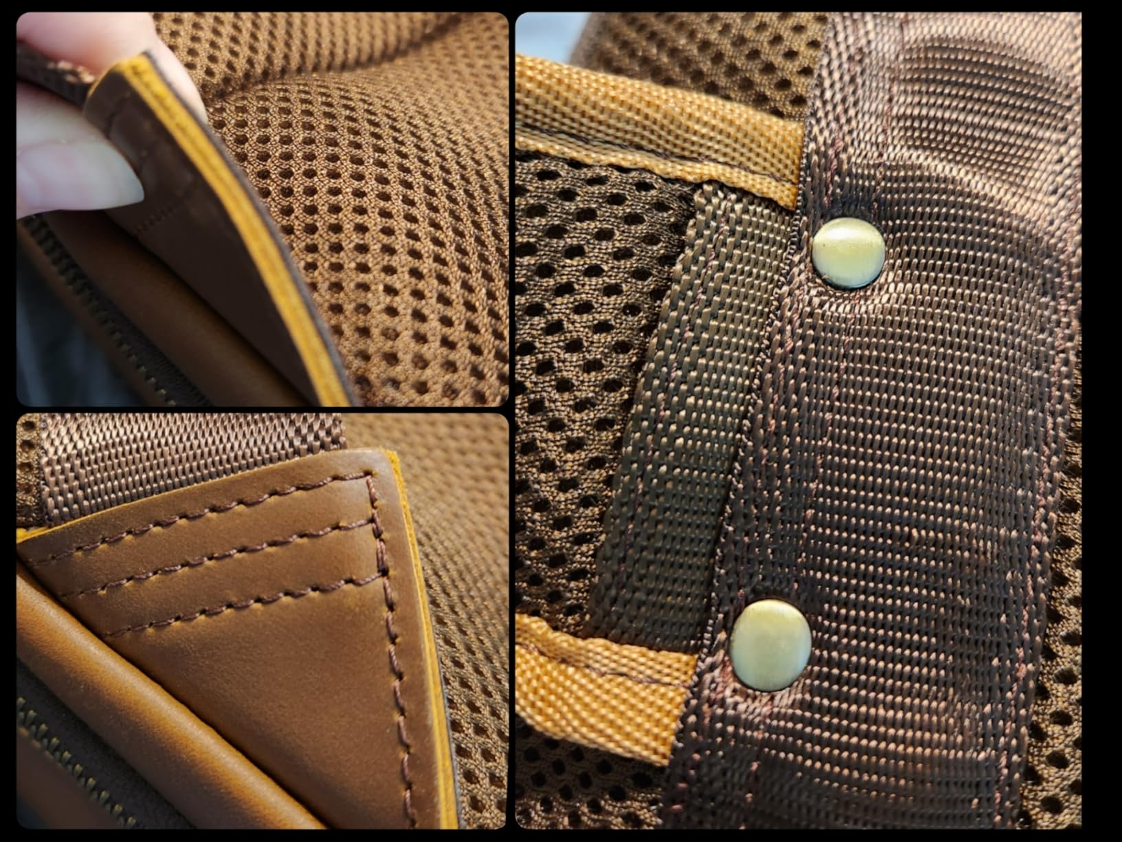TIDING Full Grain Leather Backpack for Men 16 Inch Laptop Travel Daypack customer photo 2