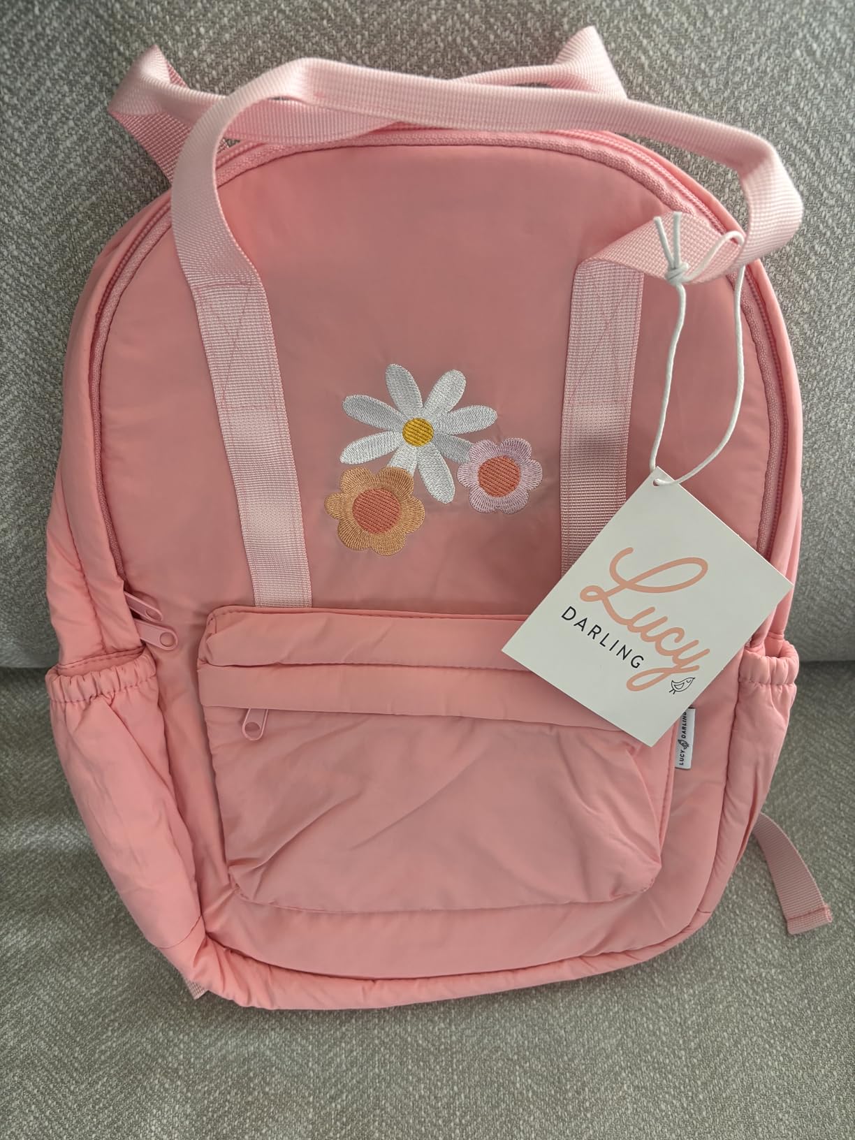 Lucy Darling Outdoor Explorer Backpack – Soft Preschool & Toddler Adventure Bag – Lightweight, Durable, Earthy Tones – Side Pocket, Adjustable Straps – Gift for Kids customer photo 1