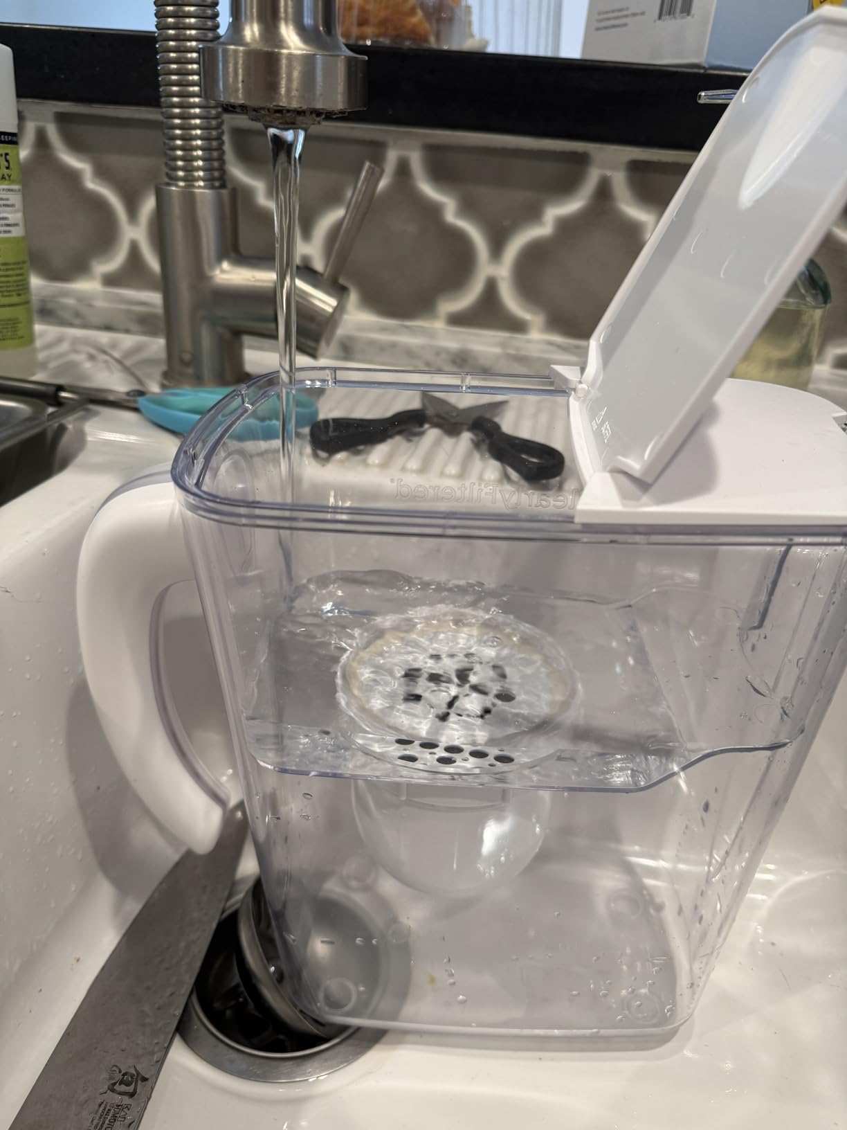 Clearly Filtered Water Filter Pitcher, 10 Cup BPA Free Water Filtration customer photo 1