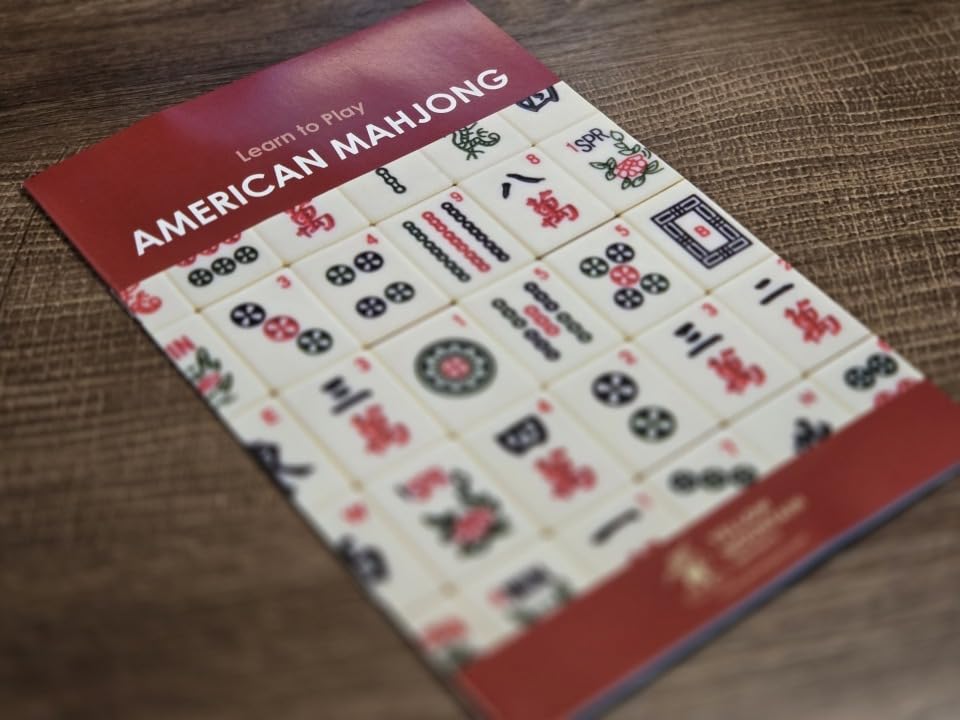 Yellow Mountain Imports American Mahjong Set, Harbor Tide with Beige and Blue Canvas Tote Bag - 4 All-in-One Racks with Pushers, Wright Patterson Scoring Coins, Dice, & Wind Indicator customer photo 1