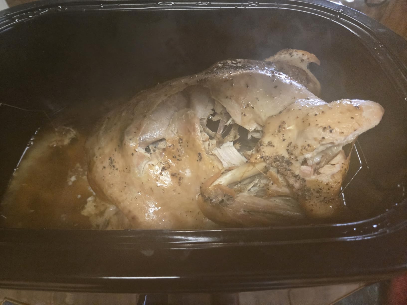 28 Quart Electric Roaster Oven with Visible & Self-Basting Lid, Large Turkey Roaster with Defrost Warm Function, Adjustable Temperature, Removable Pan Rack, Stainless Steel, Silver customer photo 2