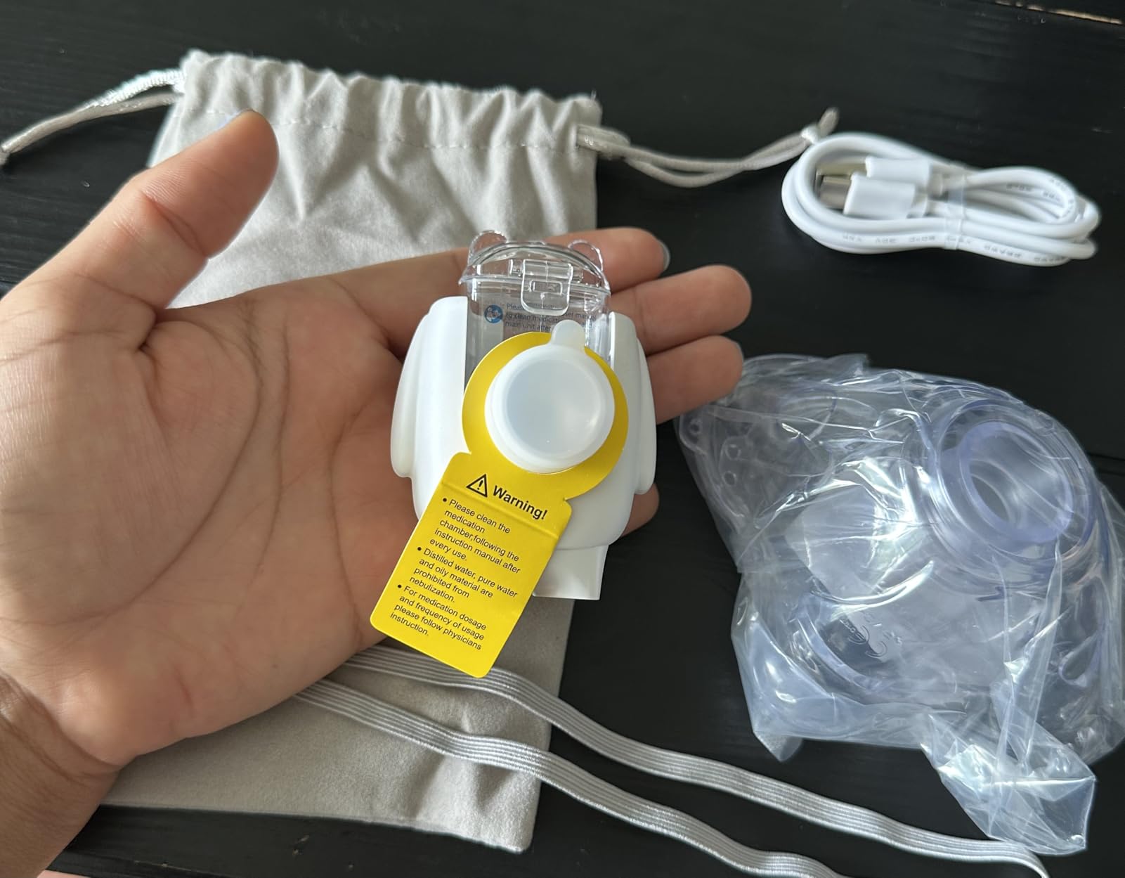 Portable Cat Inhaler with Cat Mask, Low Noise Compact Design, 8 ml Capacity,Suitable for Cats & Small Dogs, White S Size customer photo 2