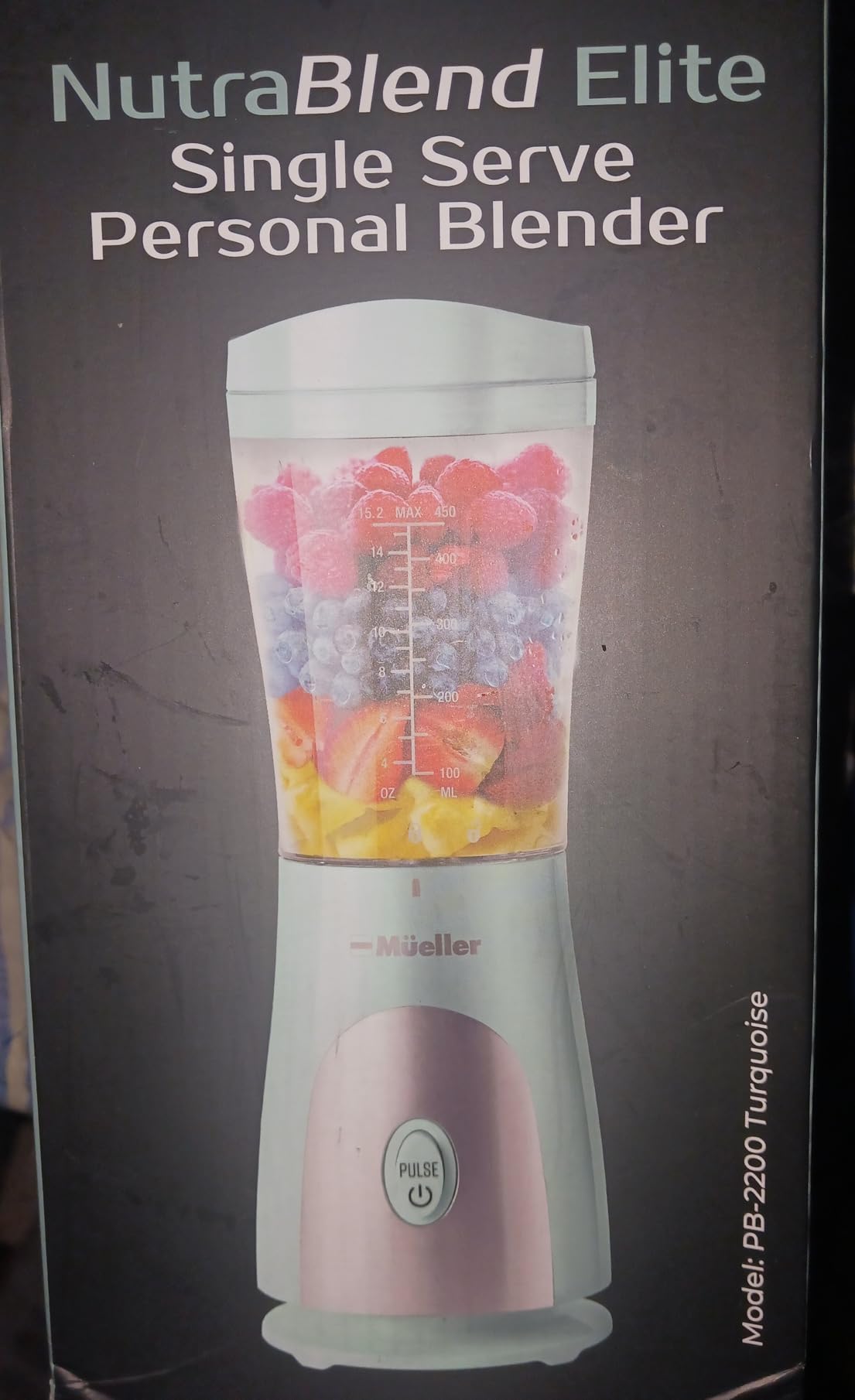 Mueller Smoothie Blender for Smoothies - Personal Blender for Shakes, Frozen Drinks, Baby Food & More, 15oz Travel Cup and Lid, Durable Stainless Steel Blades for Powerful Blending Performance customer photo 1
