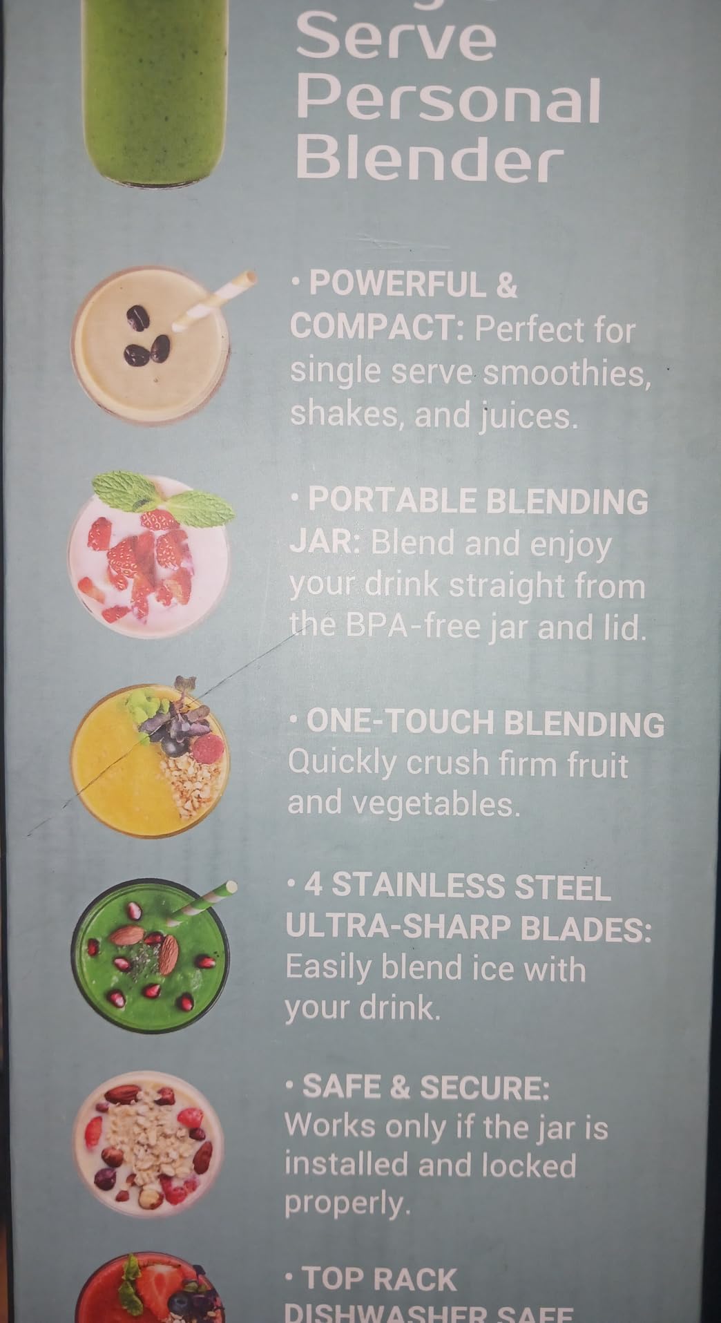 Mueller Smoothie Blender for Smoothies - Personal Blender for Shakes, Frozen Drinks, Baby Food & More, 15oz Travel Cup and Lid, Durable Stainless Steel Blades for Powerful Blending Performance customer photo 2