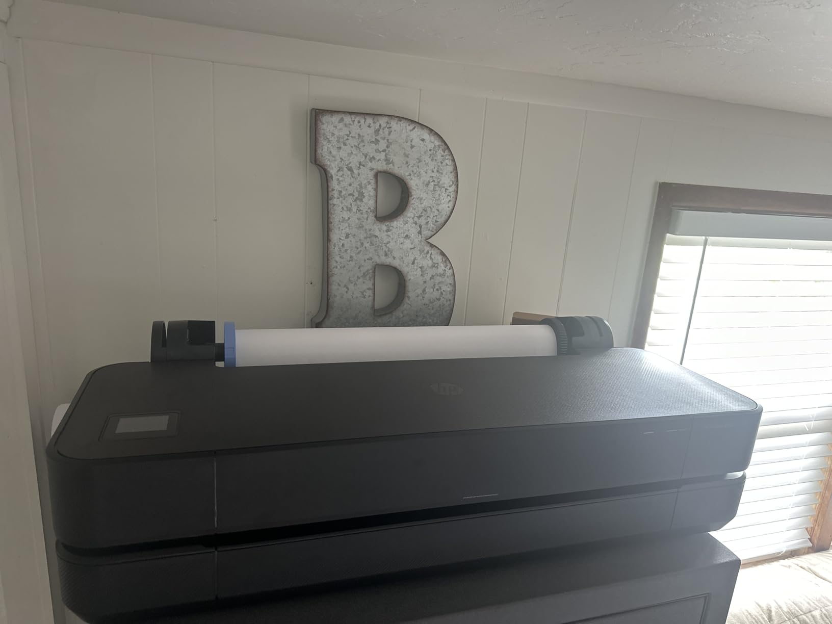 HP DesignJet T210 Large Format 24-inch Plotter Printer, for Easy CAD & Poster Prints (8AG32D) customer photo 2