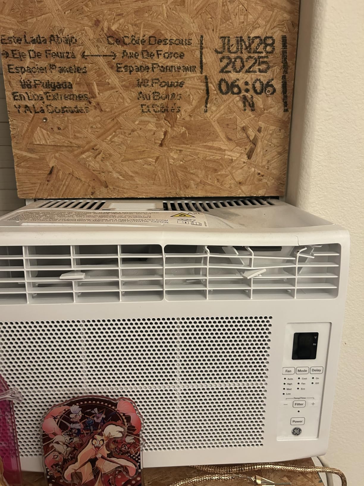 GE 5,000 BTU Digital Window Air Conditioner for Bedroom, Small AC Unit Cools Rooms up to 150 sq ft, Remote Control, Energy Saver Mode, 24Hr Timer, Easy Install Kit customer photo 1