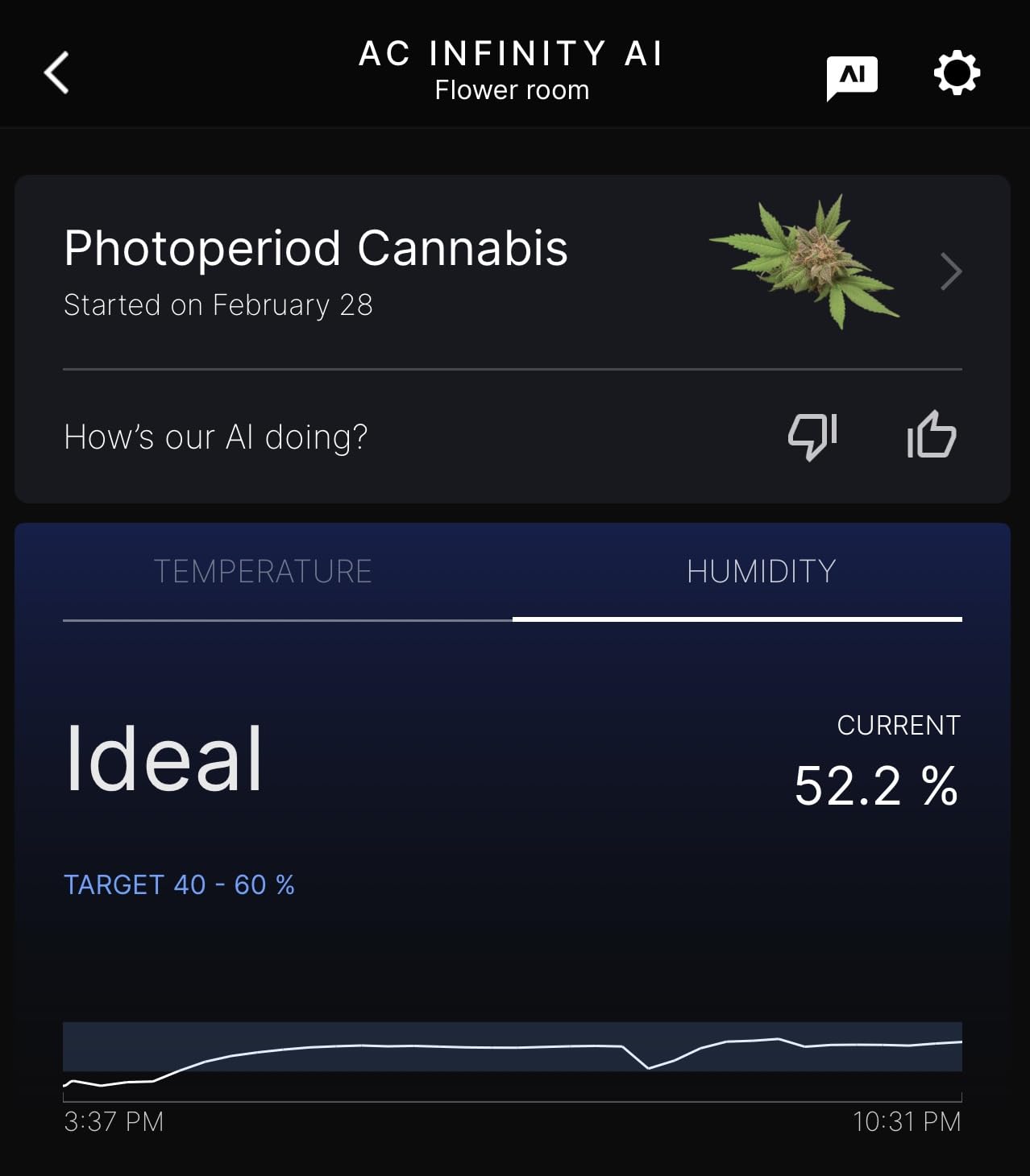 AC Infinity Controller AI+ Environment Controller for Grow Tents and Rooms | Dual-Zone VPD Temperature Humidity, WiFi App, Data Insights Alerts, Automations for Fans, Grow Lights, Humidifiers, Heaters customer photo 1