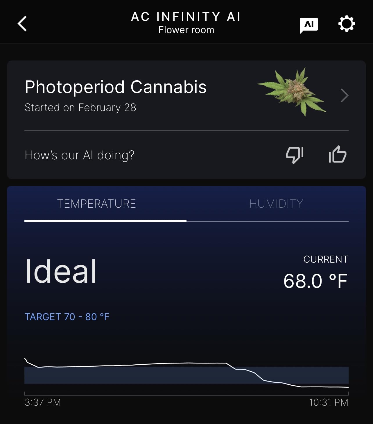 AC Infinity Controller AI+ Environment Controller for Grow Tents and Rooms | Dual-Zone VPD Temperature Humidity, WiFi App, Data Insights Alerts, Automations for Fans, Grow Lights, Humidifiers, Heaters customer photo 2