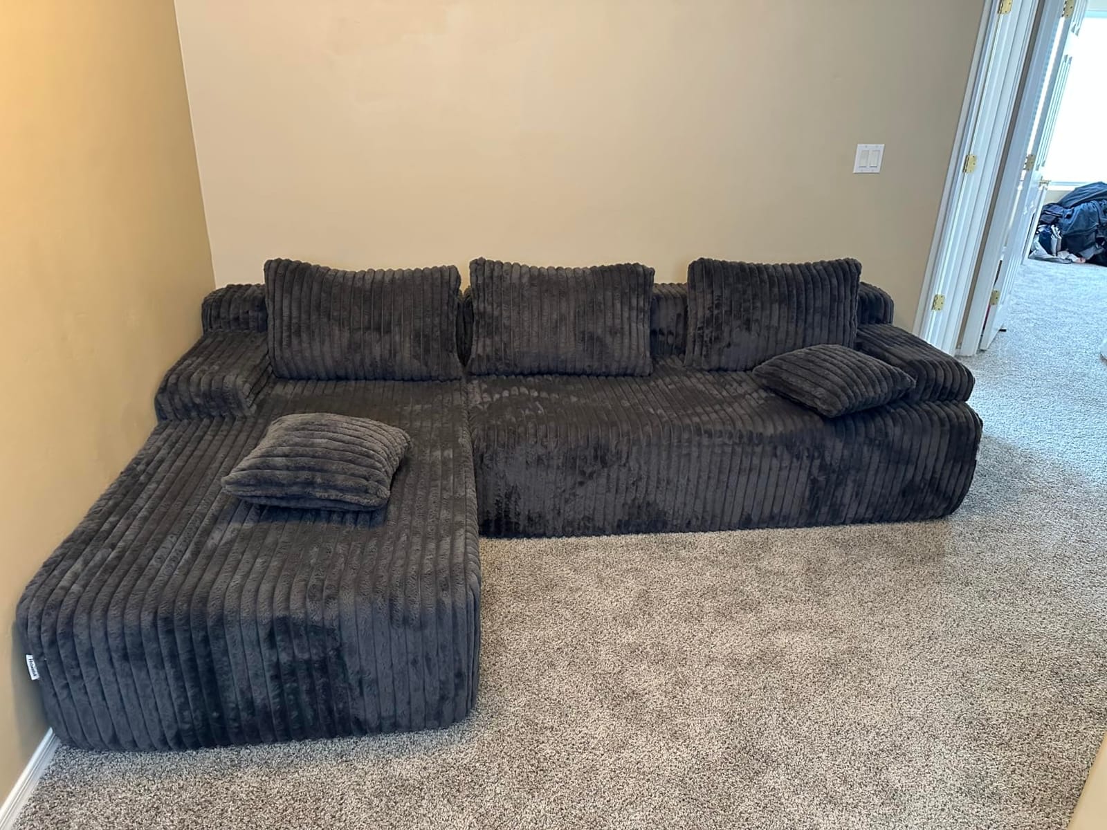 Hobestluk Boneless Couch Modular Sectional Sofa L-Shape Lounge Cloud Couch customer photo 1