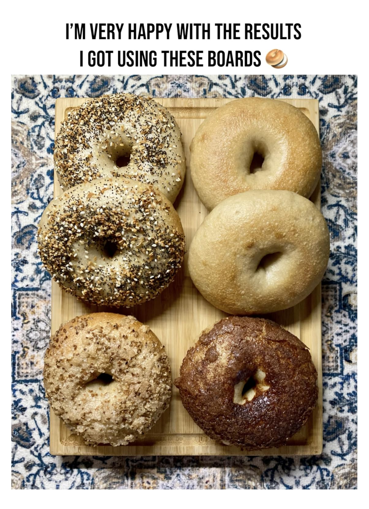 3 Pcs Bagel Boards for Baking Bagels, Pine Wood with Burlap, 16.1 inches L x 3.5 inches W - Essential Baking Tools for Beginners and Experts customer photo 2