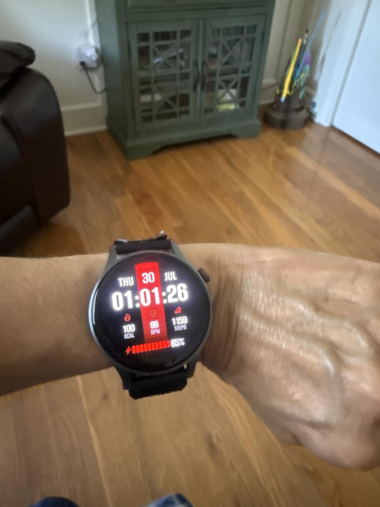 Smart Watch for Men Women, Answer/Make Call, 1.32'' AMOLED Ultra-Clear Screen Fitness Tracker with Heart Rate/Sleep/SpO2 Monitor, Smartwatch for iPhone/Samsung/Android, 110 Sport Mode, 3ATM Waterproof customer photo 1
