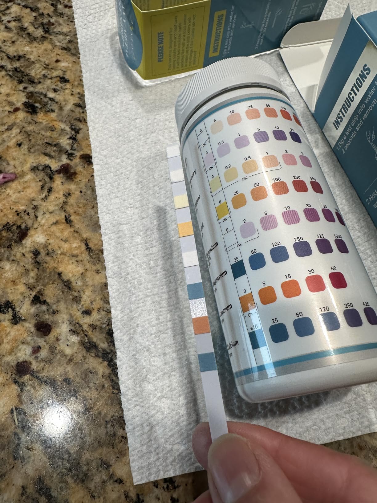 Heavy Metals Water Test Strips (8 Tests) - 100ct Home Water Testing Kit | Iron, Mercury, Copper, Lead, Chromium, Magnesium, Cadmium, Calcium-Well Home Tap City Drinking Water Testing Kit customer photo 2