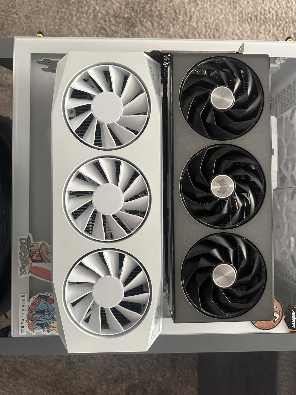 XFX Mercury AMD Radeon RX 9070XT OC Gaming White Edition with RGB 16GB GDDR6, HDMI 3xDP, RDNA 4 RX-97TRGBBW9, Graphics Card, Compatible with Desktop PCs customer photo 2