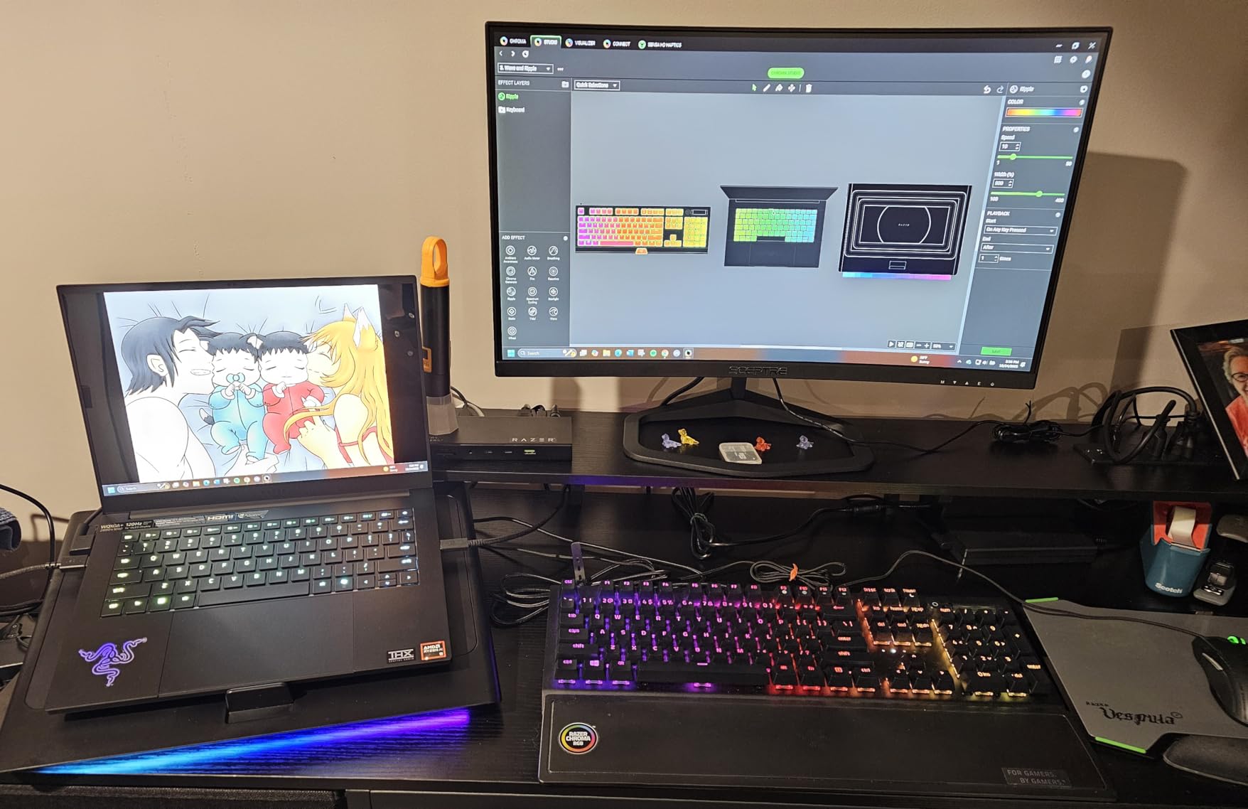 Razer Blade 14 (2025) Gaming Laptop, RTX 5070, 32GB DDR5 RAM, 1TB, Black, AMD Ryzen AI 9 365, 3K 120Hz OLED Display, Thin & Lightweight, Chroma RGB, Windows customer photo 1