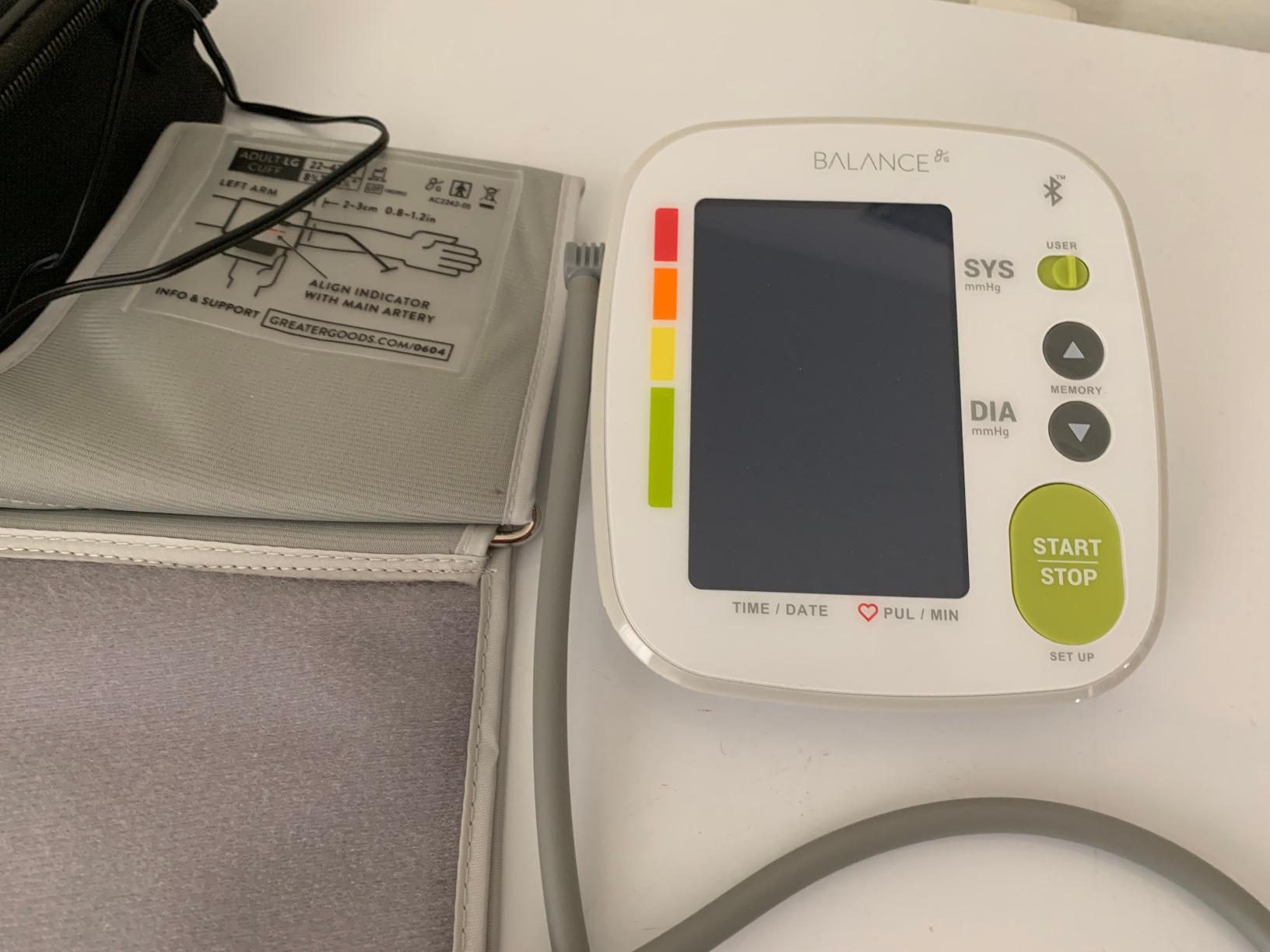 Greater Goods Blood Pressure Monitor, XL Cuff for Large Arms, 15.7-20.5 in customer photo 2