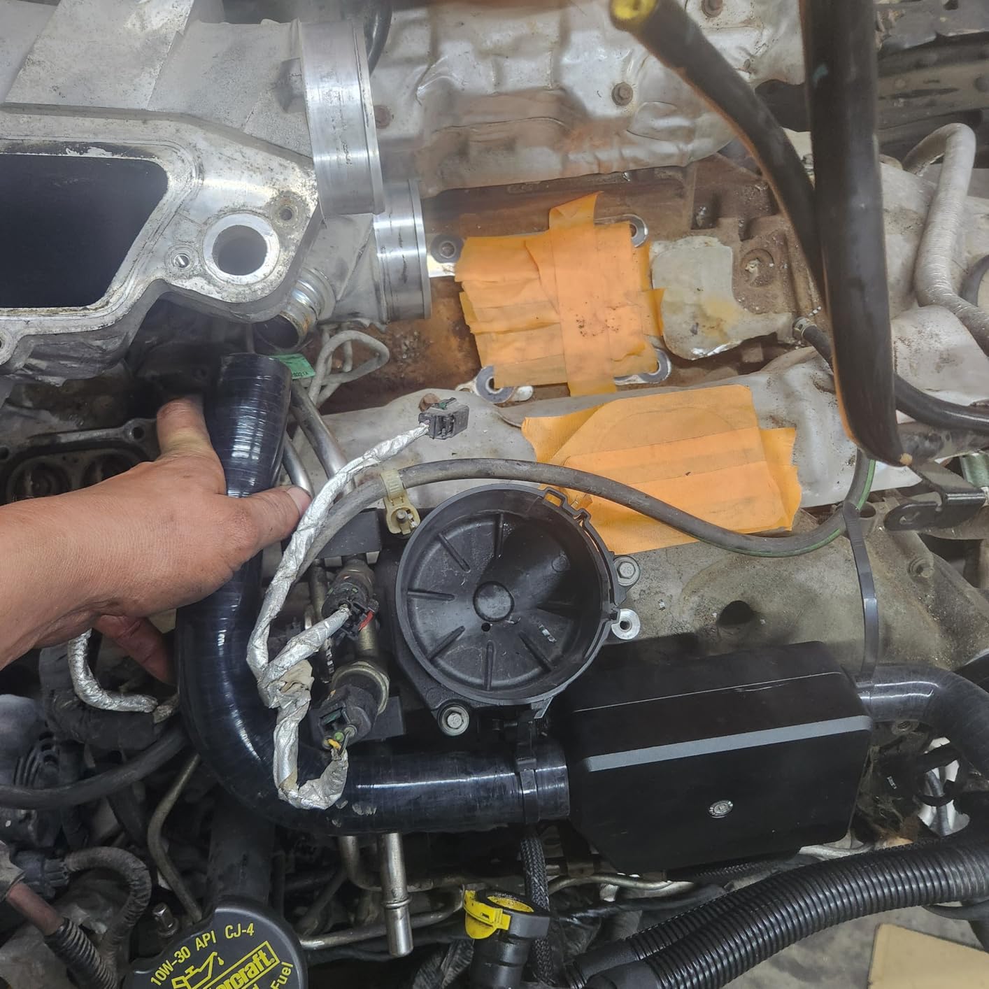 Aluminum CCV Oil Separator Assembly Fits 2011-2024 Ford 6.7L Powerstroke F250 F350 F450 Super Duty, Reroute Kit customer photo 1
