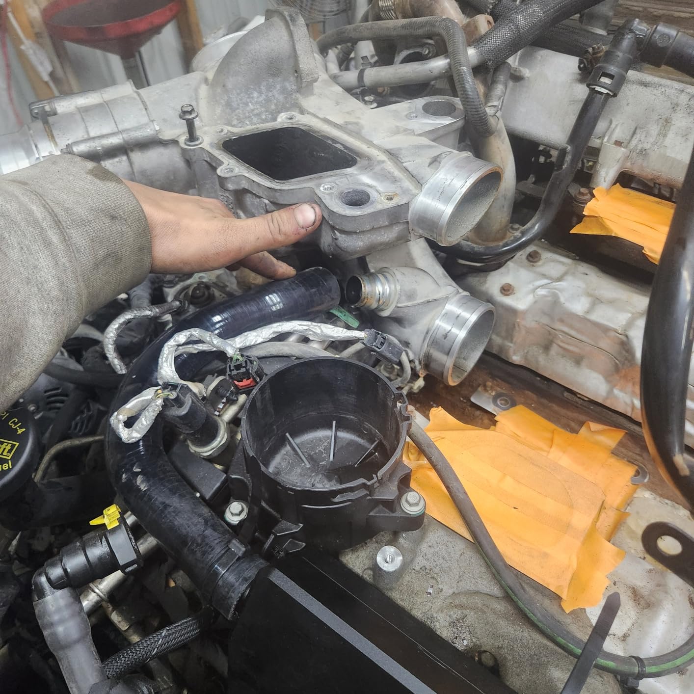 Aluminum CCV Oil Separator Assembly Fits 2011-2024 Ford 6.7L Powerstroke F250 F350 F450 Super Duty, Reroute Kit customer photo 2