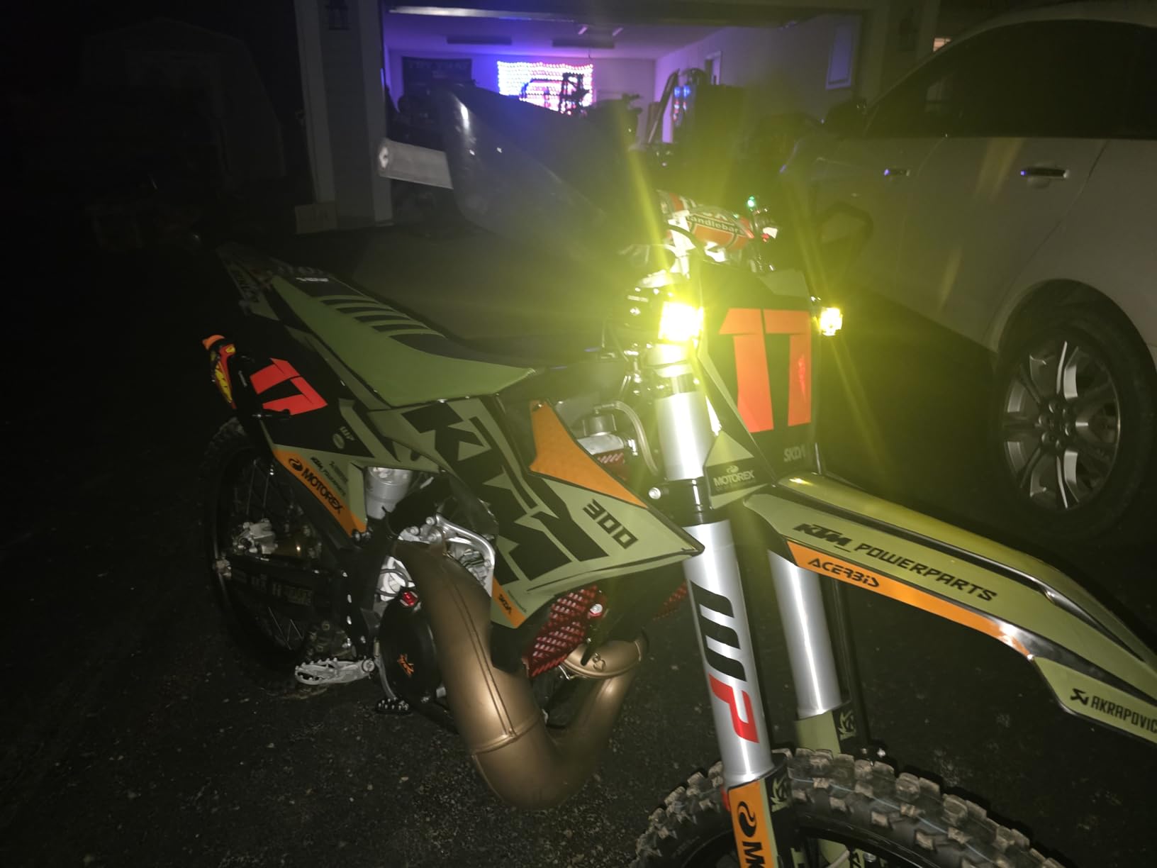 Future Eyes F150 LED Motorcycle Fog Lights Auxiliary Lights Driving Lights | 2.1 Inch, White & Amber High/Low Beam, Strobe & DRL, 6+ Modes, IP67 Waterproof, Plug-and-Play for Motorcycles, ATV, UTV customer photo 2