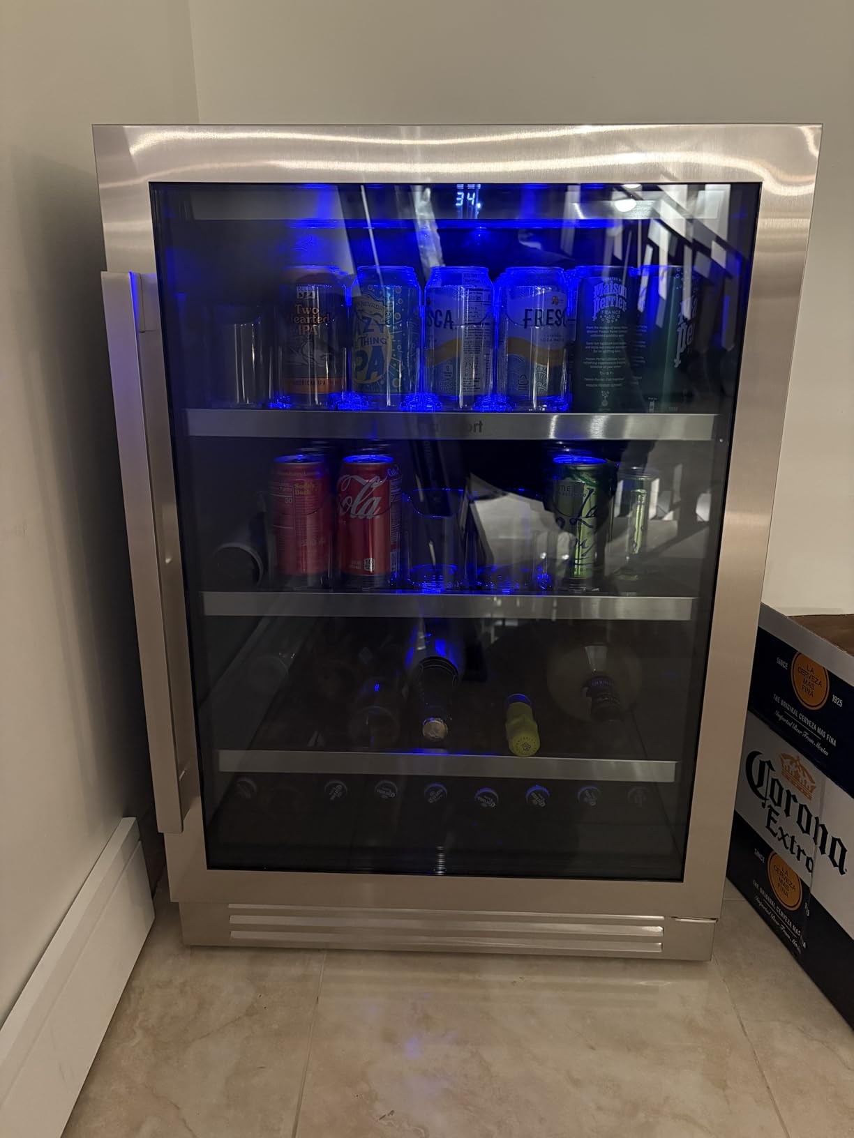 Ca'Lefort 24 Inch Wine & Beverage Refrigerator, Dual Zone Wine Fridge customer photo 2