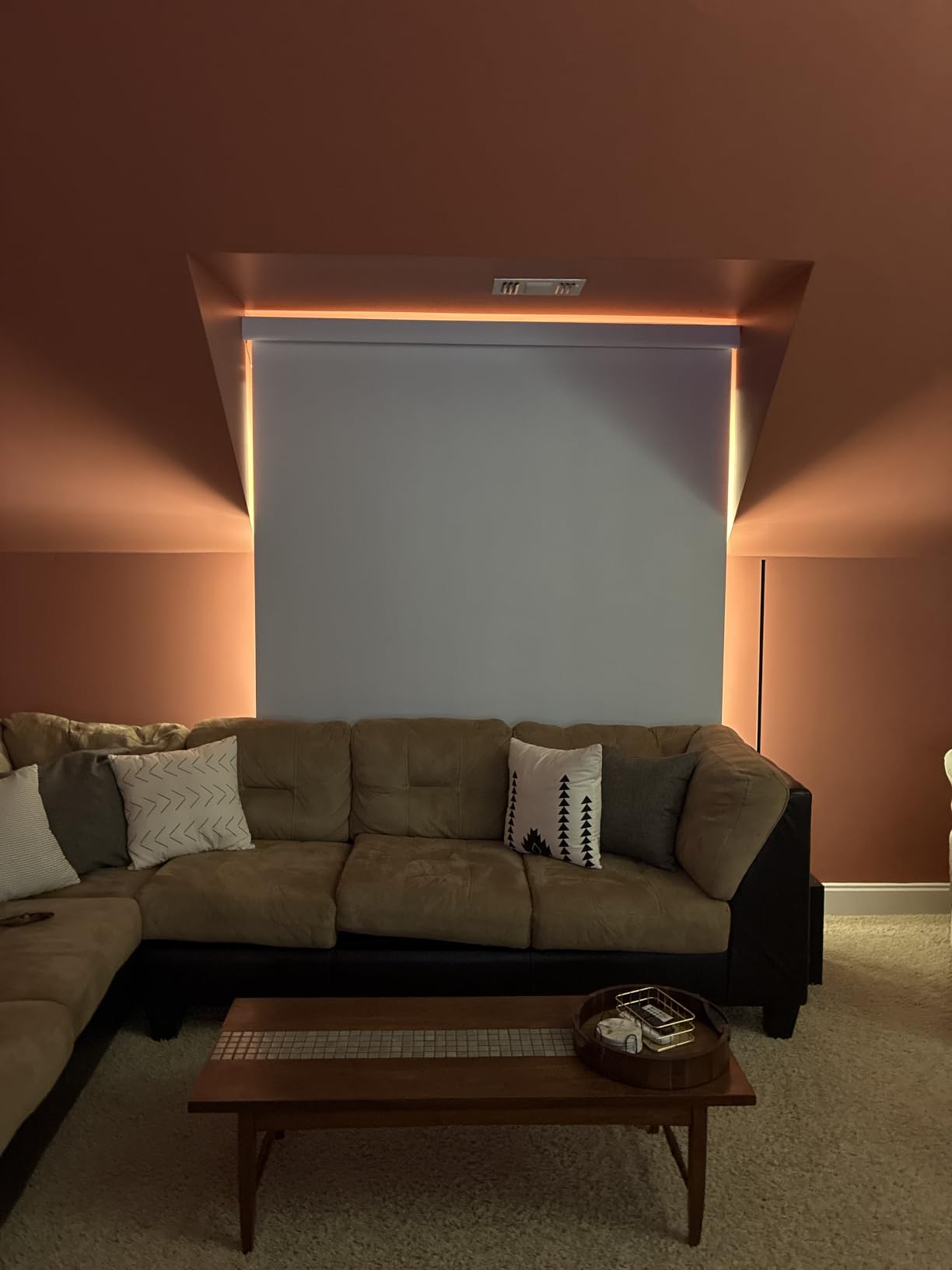 Persilux Smart Motorized Blinds with Remote, No Drill Automatic Roller Shades for Indoor Windows, Blackout Linen Fabric, Electric Blinds for Windows, Nature Cream C153BO-2, Custom Size customer photo 2