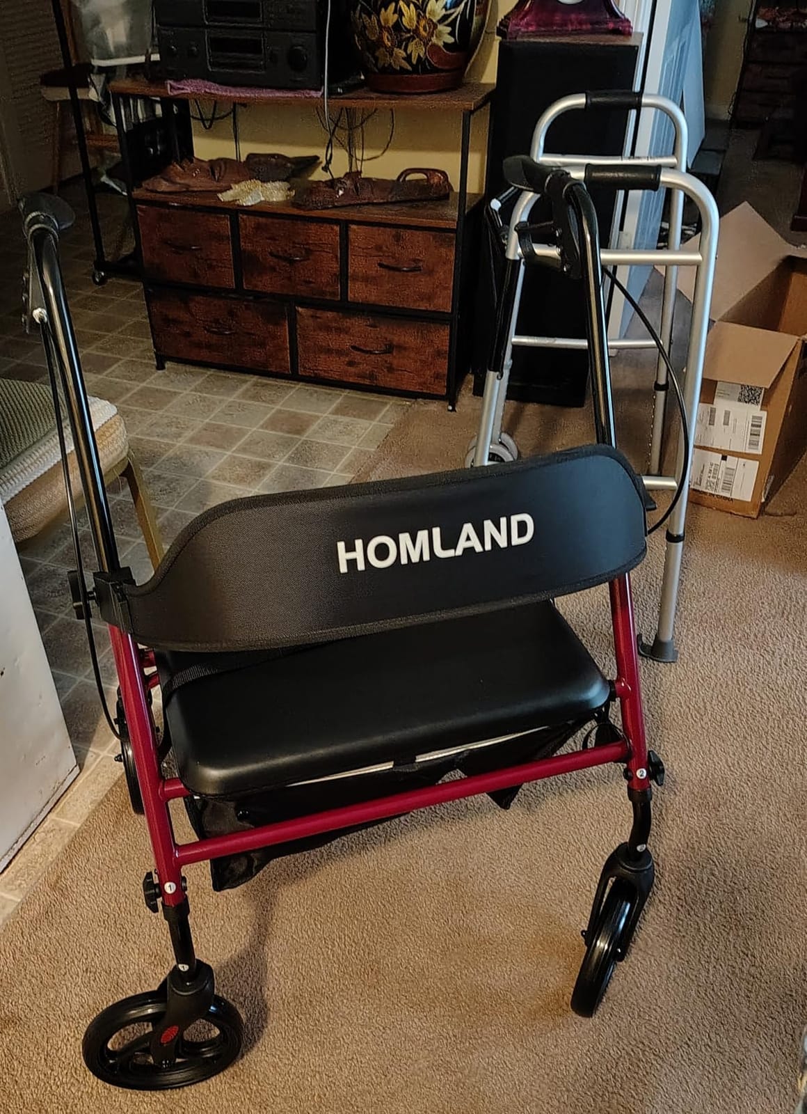 HOMLAND Bariatric Walkers for Seniors with Seat, 500lb Heavy-Duty Rollator customer photo 1