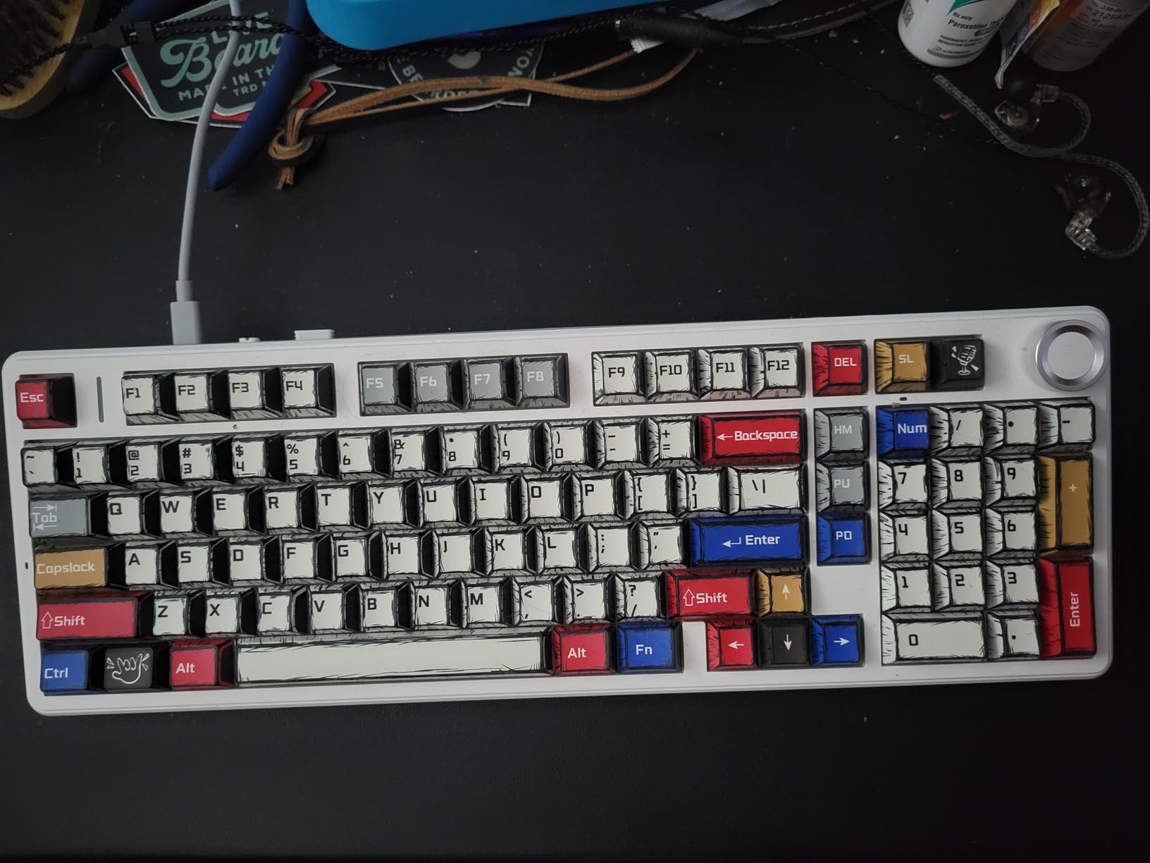 x Aula F99 Pro Mechanical Keyboard, Wireless Gaming Keyboards RGB Backlit Hot Swappable Custom Creamy Bluetooth Computer Keyboard, Tri-Mode BT5.0/2.4GHz/USB-C, Pre-lubed Switches PBT Keycaps customer photo 1