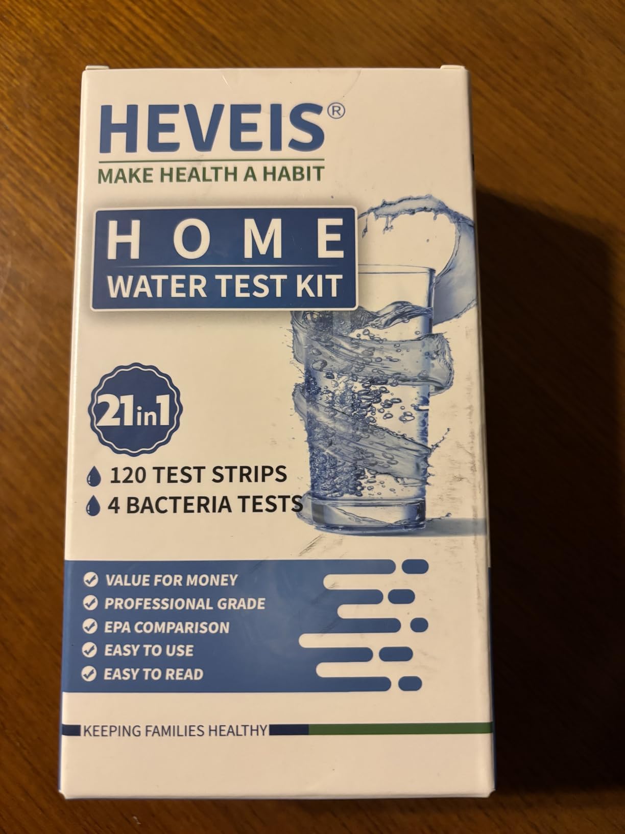 21-in-1 Home Drinking Water Testing Kit - 120 Strips + 4 Bacteria Tests - Tap and Well Water Test Kit, Easy to Test and Read for Hardness, Lead, Iron, Fluoride, pH, Copper, Bacteria and More customer photo 2
