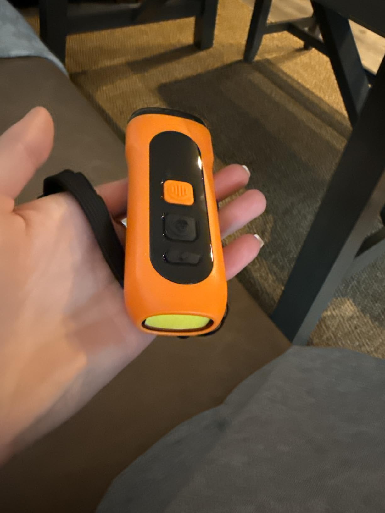 SEDULAN Dog Bark Deterrent Devices Anti Barking Device for Dogs Ultrasonic Bark Stopper Portable Dog Training Tool Indoor Outdoor Up to 50ft Correct Bad Behavior of Own or Neighbor's Dog (Orange) customer photo 1
