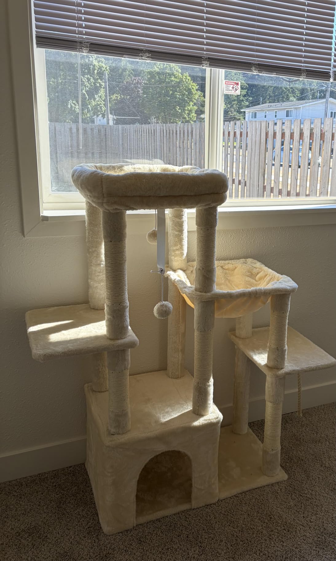 Heybly Cat Tree, 71-Inch Tall Cat Tower for Large Maine Coon Cats HCT037G customer photo 1