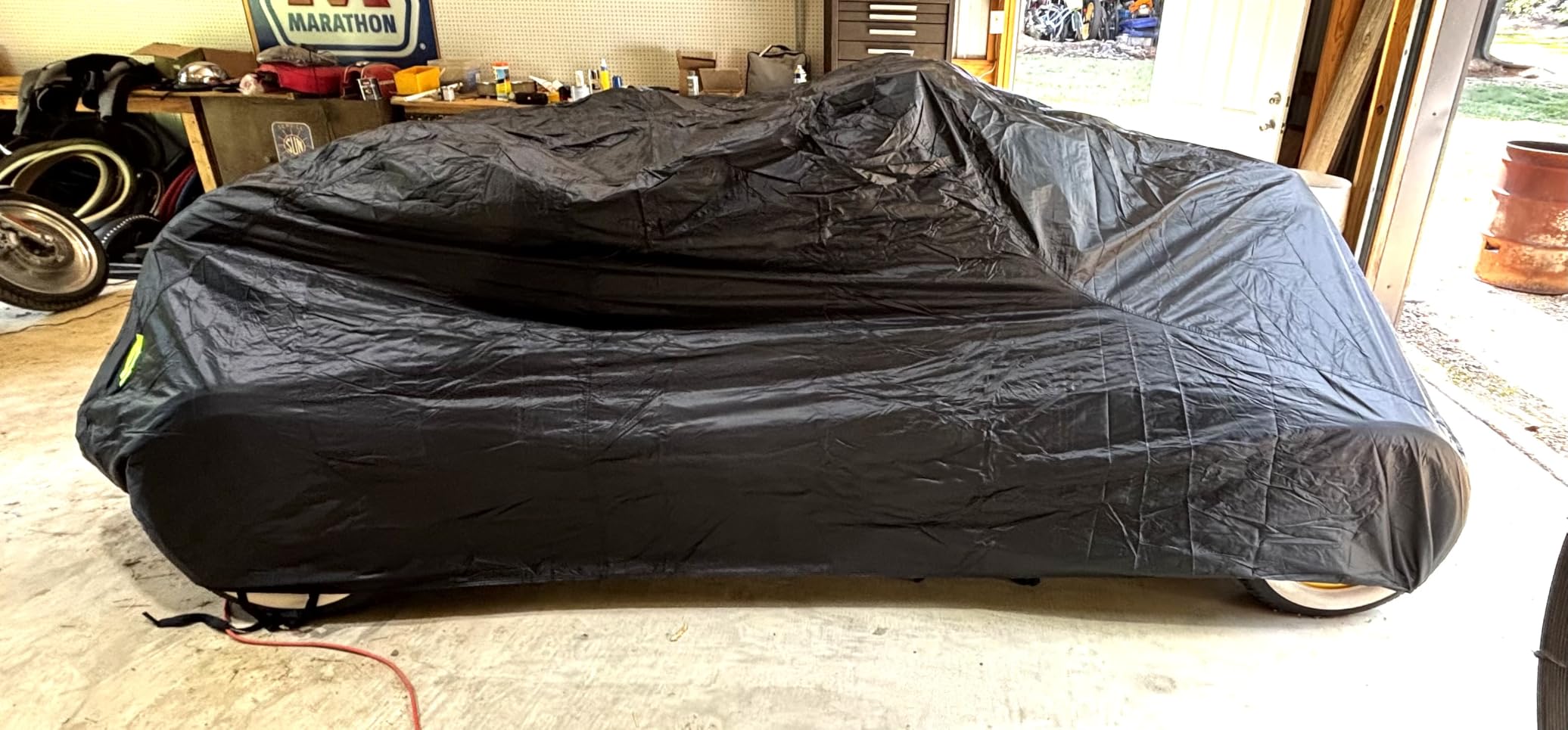 QUNSUNUS Car Cover for Ford Model A Sedan/Convertible 1928-1931 with Cotton customer photo 1