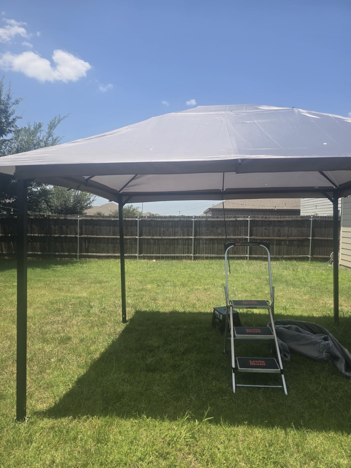 Aoxun 10x12 Gazebo Canopy with Steel Frame, Double Roof customer photo 1
