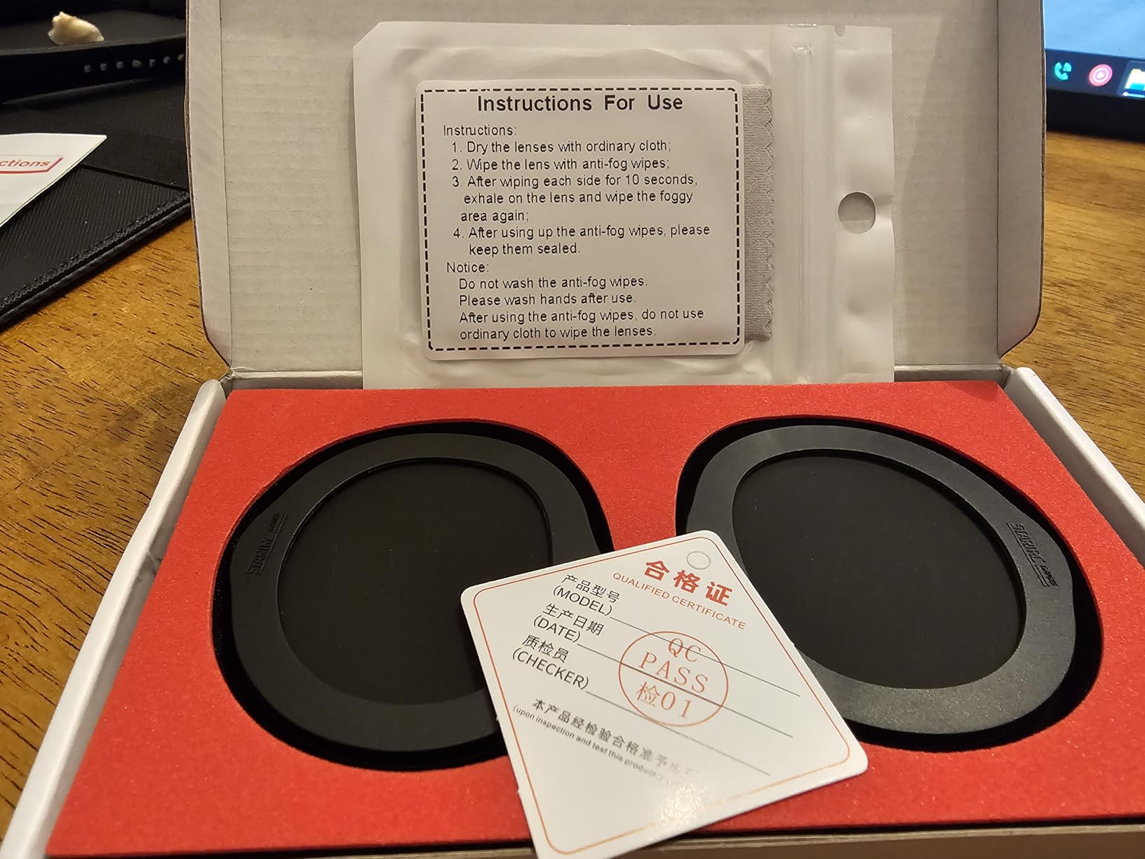 Blue Light Blocking Glasses for Meta Quest 3 with Anti Fog Wipe, Lens Protector Kit for Oculus Quest 3, VR Glasses Spacer Accessories Anti-Scratch Ring for Meta Quest 3 (Not for Oculus Quest 3S) customer photo 1