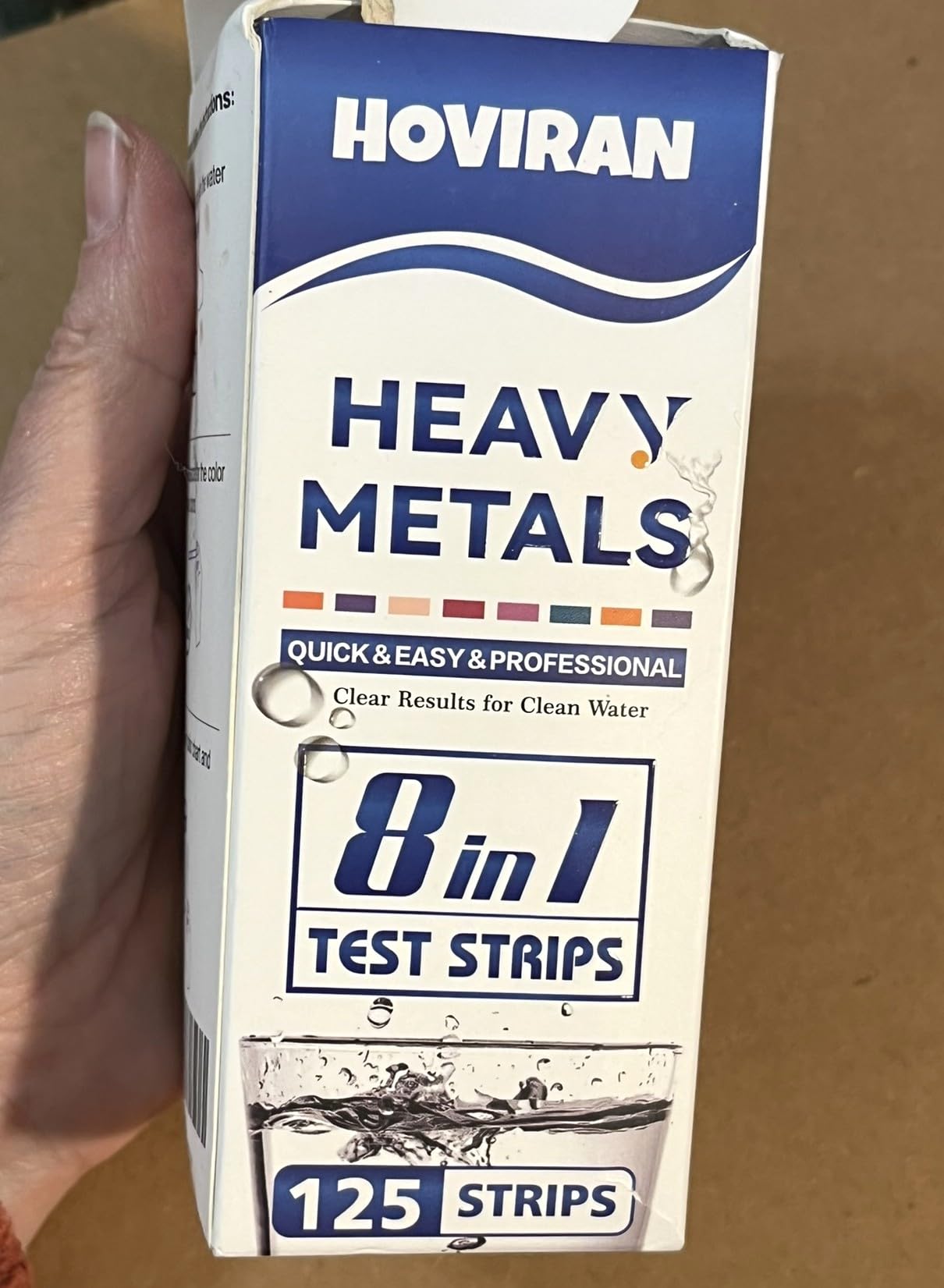 Heavy Metals Water Test Strips (125 Strips), 8 in 1 Home Water Test | Well & Drinking Water Testing Kit for Iron, Mercury, Copper, Lead, Chromium, Magnesium, Cadmium, Calcium customer photo 2