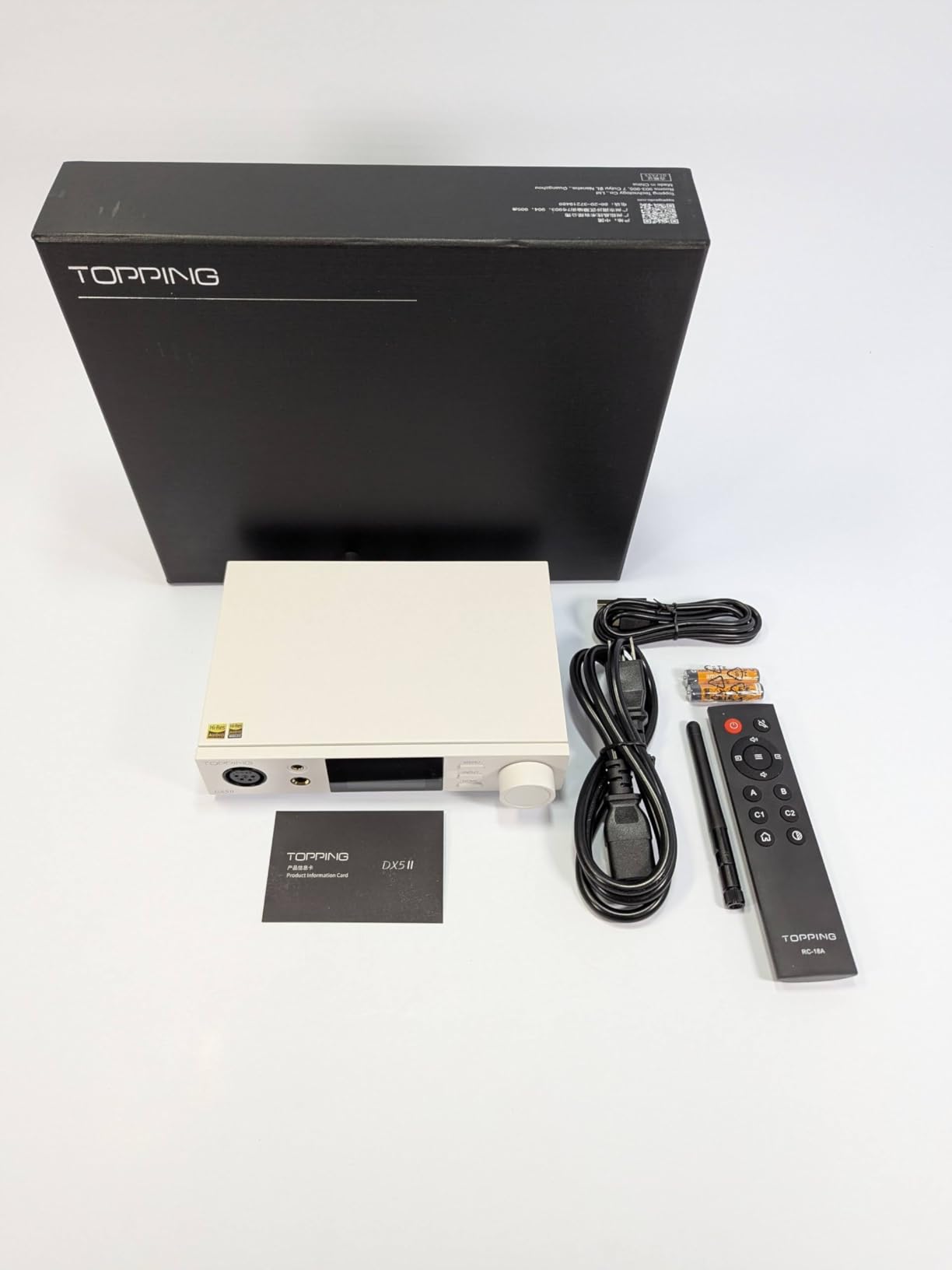 TOPPING DX5 II Hi-Res DAC & Headphone Amp Combo – Dual ES9039Q2M, X-Hybrid Amp, 10-Band PEQ, LDAC Bluetooth 5.1, 4.4mm Balanced & 6.35mm Headphone Output, Preamp Mode, 12V Trigger (White) customer photo 1