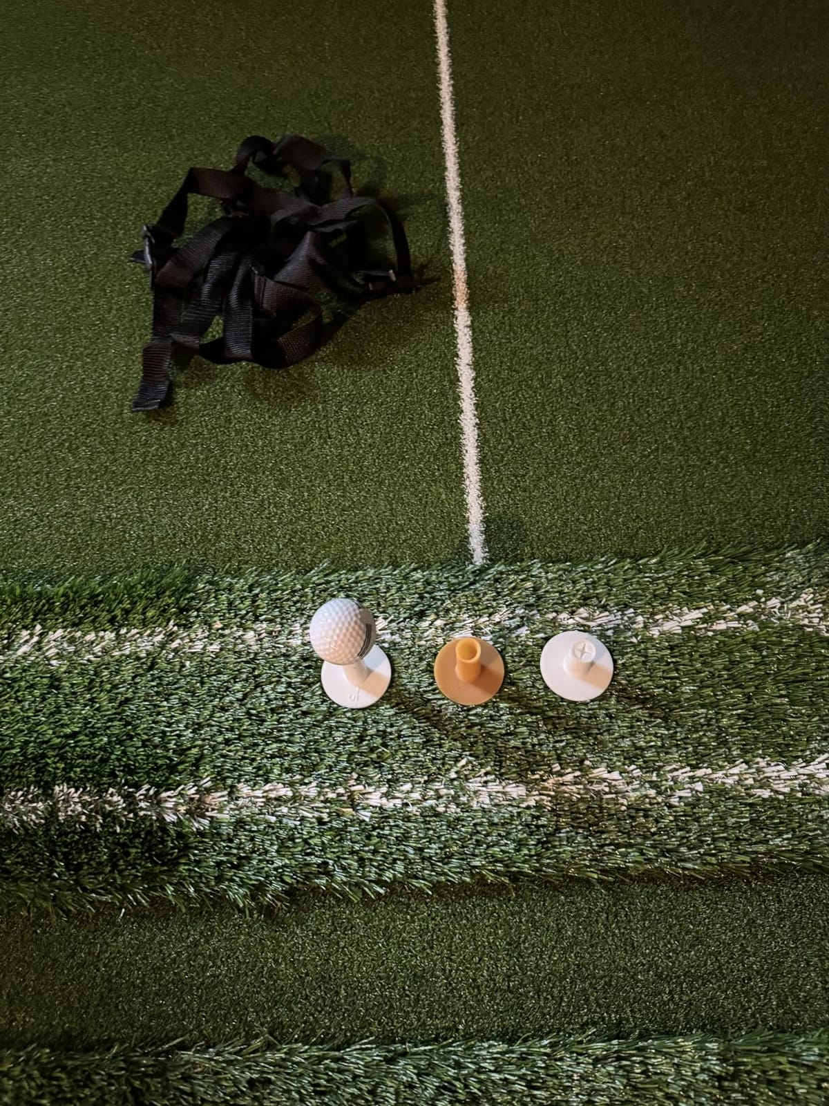 RELILAC Dual Turf Golf Mat with Ball Tray,5x4Ft 26-50mm Thickened Golf Hitting Mats for Indoor/Outdoor Practice,Turf Driving Range Mats for Golf Simulators and Chipping Swing Driving Training customer photo 2