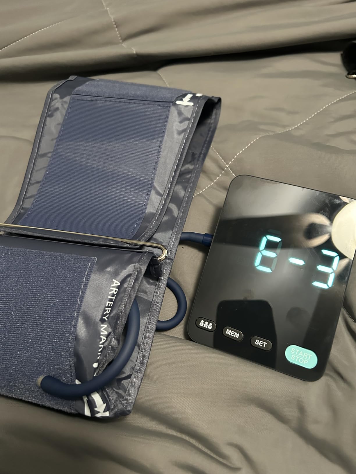 Automatic Upper Arm Blood Pressure Monitor, 3*199 Sets Memory, White customer photo 2