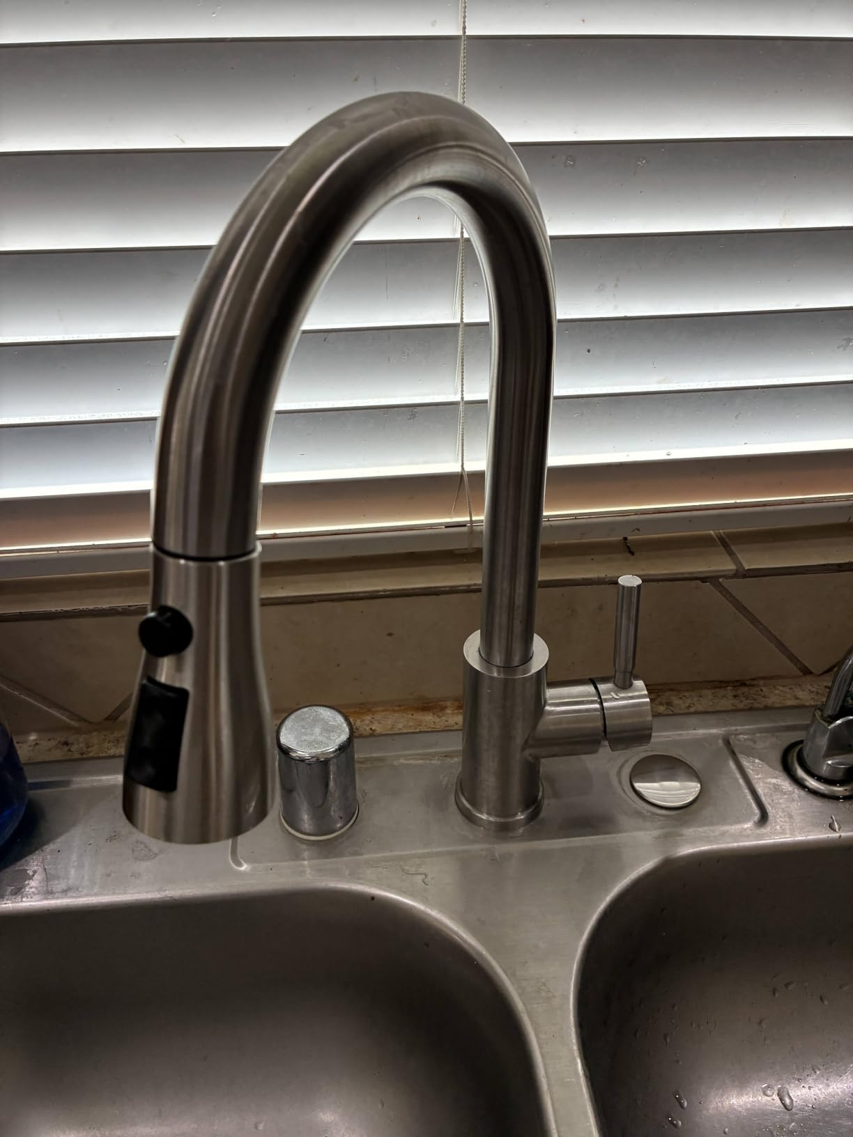 WEWE RO Drinking Water Faucet, Brushed Nickel, 1/4