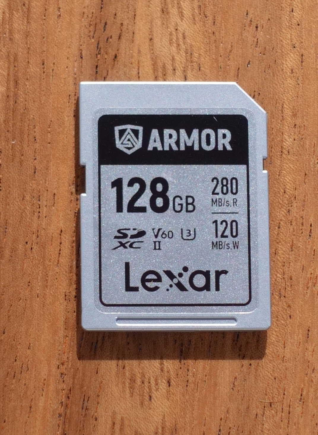 Lexar 128GB Armor Silver PRO SD Memory Card, 280MB/s Read, 6K, V60, UHS-II | Stainless Steel, Water/Dust/Drop Resistant customer photo 1
