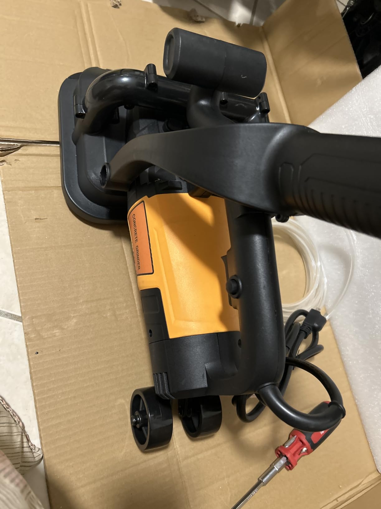 4-Head Concrete Grinding Machine, 3800W Copper Motor for Concrete Grinding customer photo 1