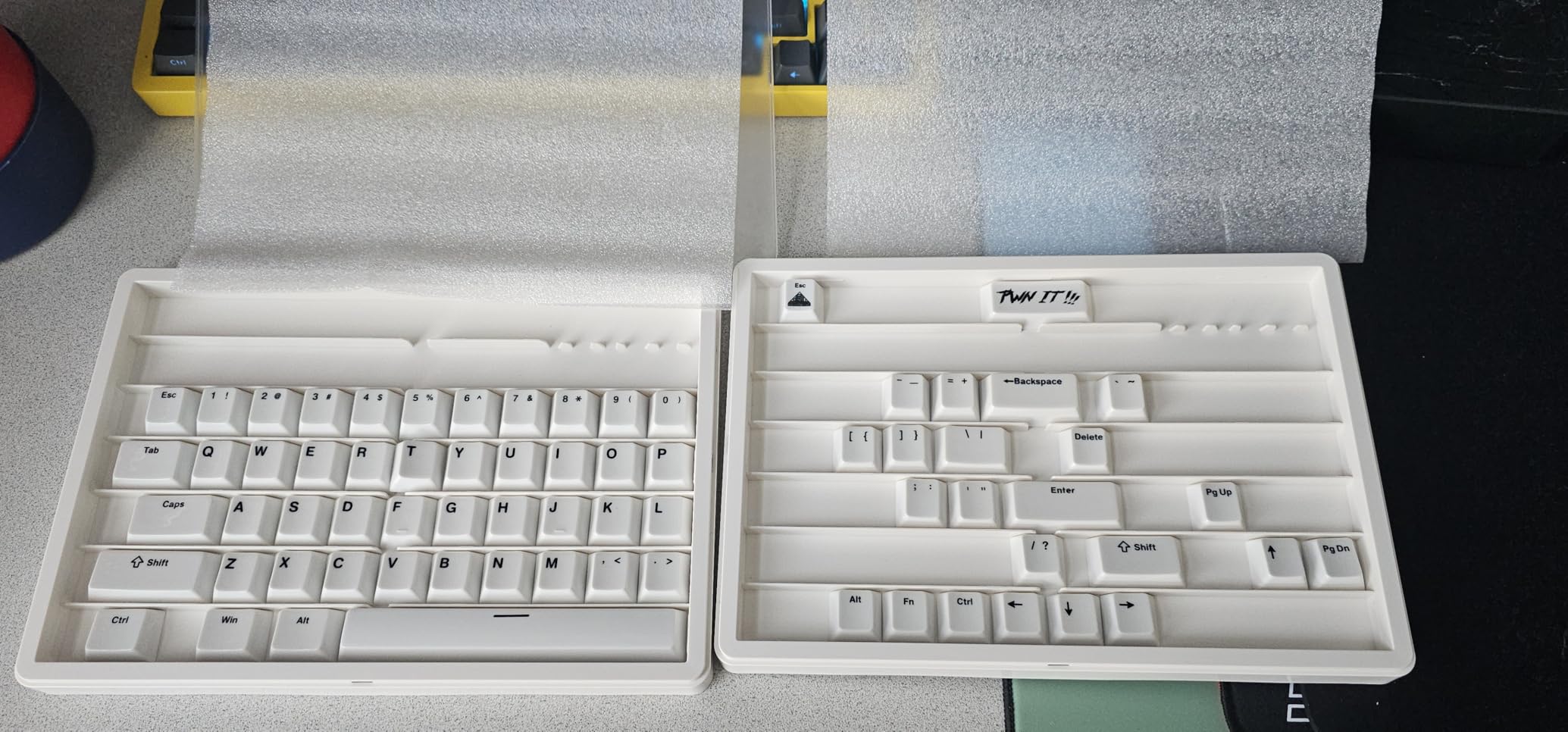 Pwnage Ceramic Keycaps - 60 65 75 100 Percent, Full Set Elegant Key caps, Custom 120 Keys Cherry Profile for 61/68/84/87/98/100 Cherry Gateron MX Hall Effect HE Mechanical Keyboards, White customer photo 2