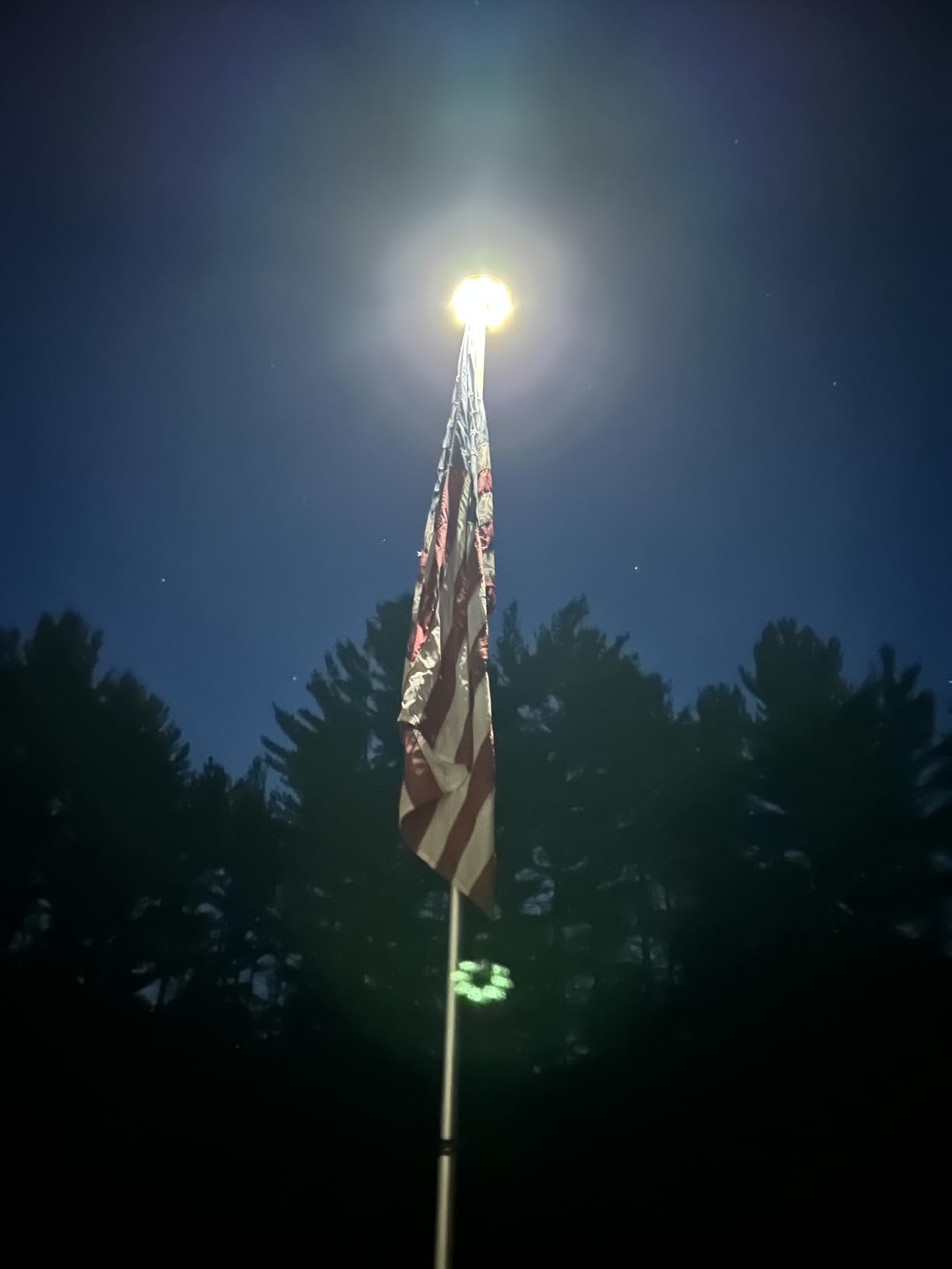 NELXINJO 20ft Telescopic Flag Pole for Outside House, Extra Thick Aluminum customer photo 1