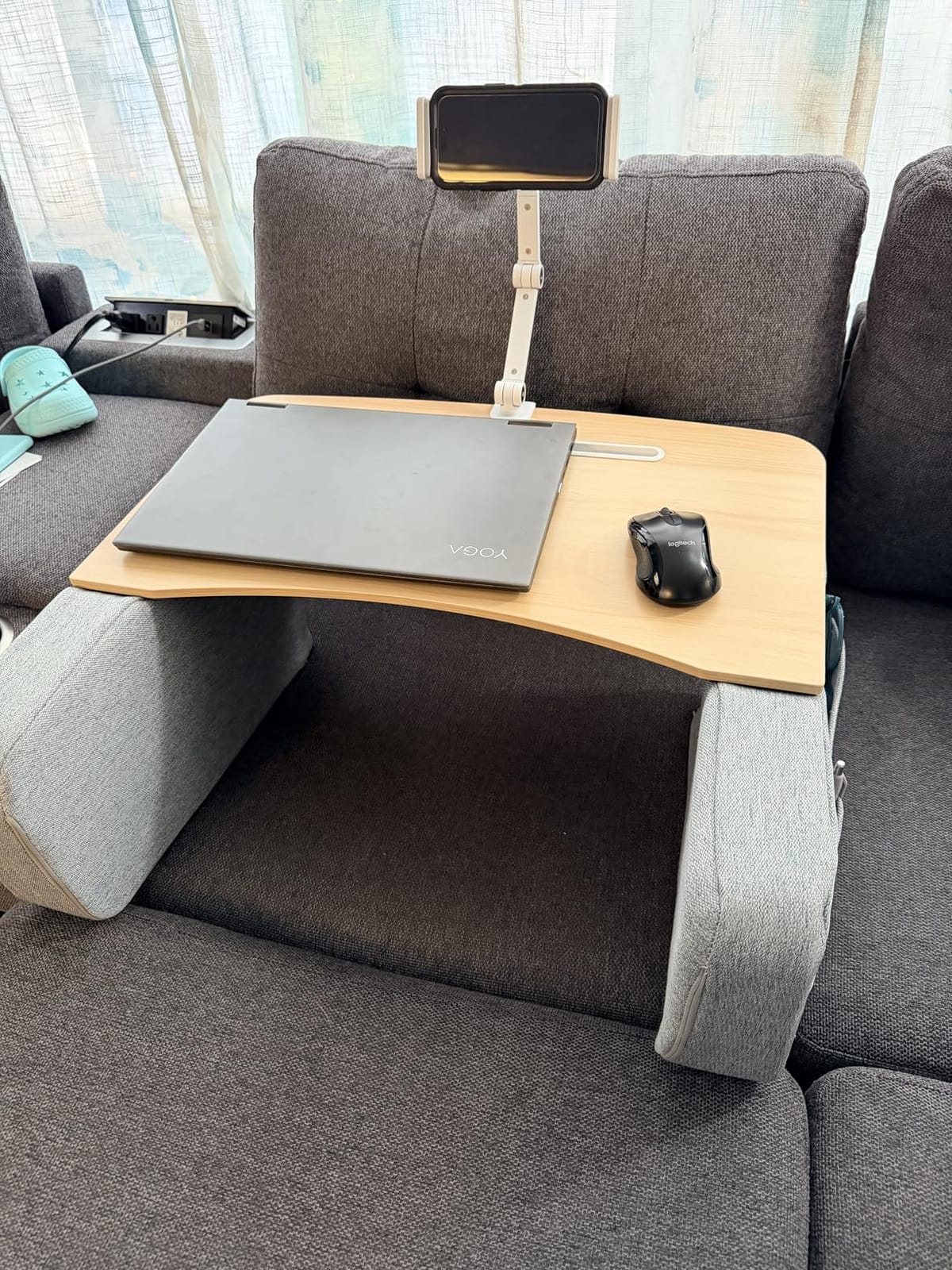 OPTIXCELL Lap Desk with Arm Rest, Ergonomic 17