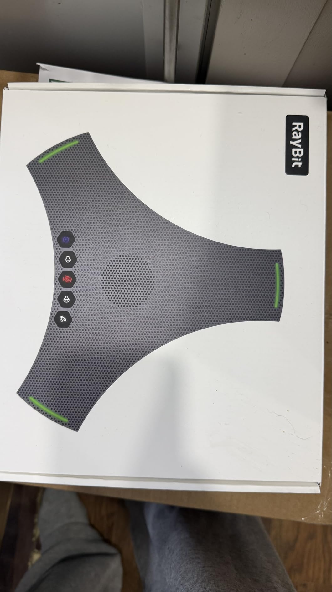 Conference Speaker and Microphone - Bluetooth Speakerphone with Daisy Chain, AI Noise Cancellation, Voice Enhancement, Support Wireless Dongle, USB Connection, Compatible with All Meeting Rooms customer photo 1